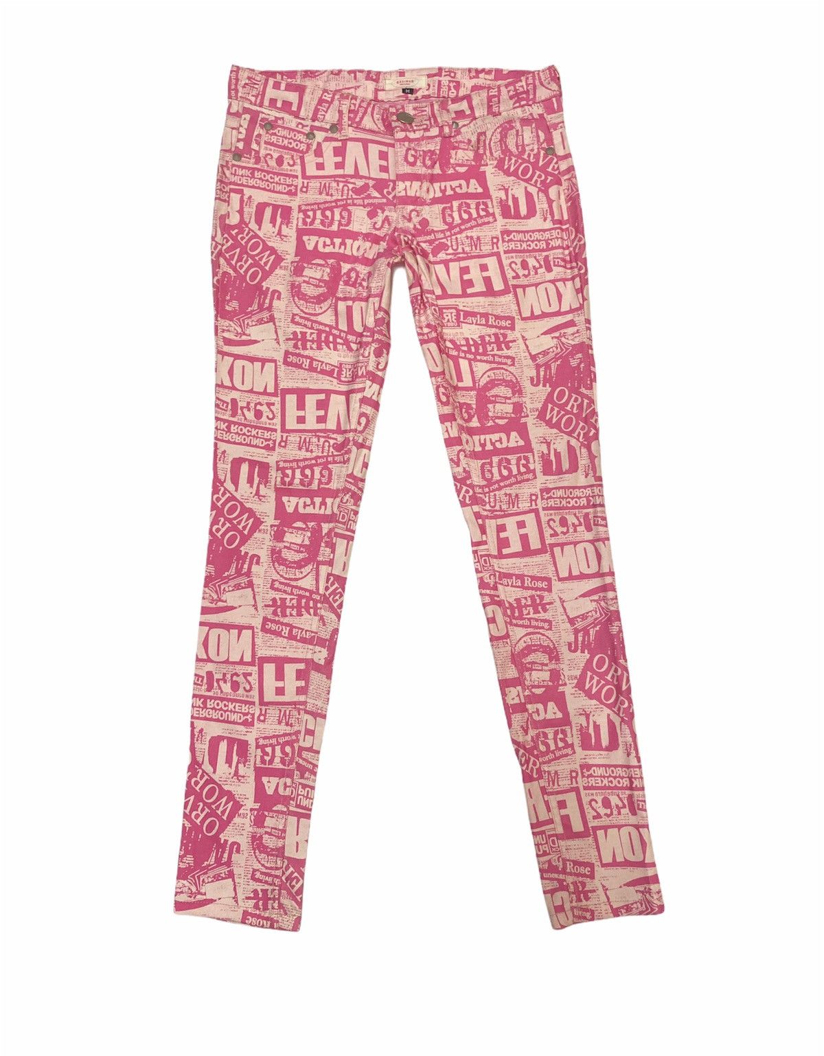 Japanese Brand × Vintage Japanese Maximum Over Print Sex Pistol Trousers Pants Size US 30 / EU 46 - 1 Thumbnail