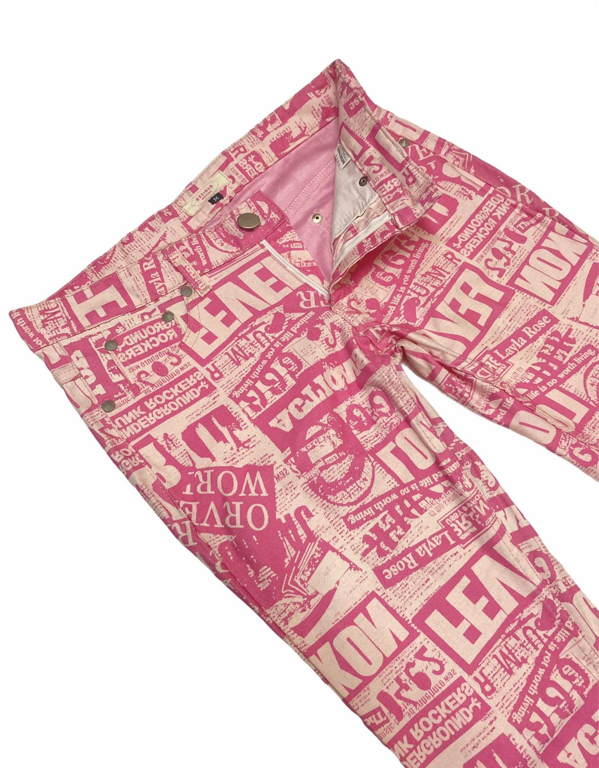 Japanese Brand × Vintage Japanese Maximum Over Print Sex Pistol Trousers Pants Size US 30 / EU 46 - 7 Thumbnail