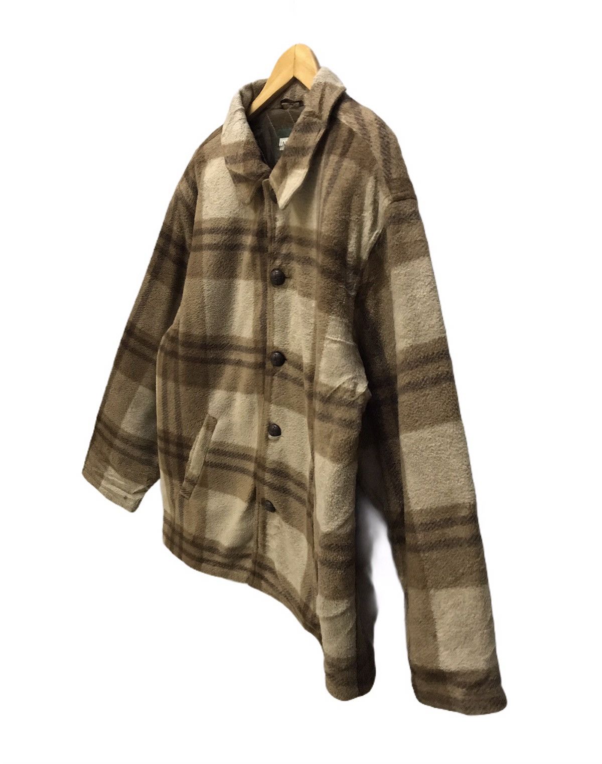 Uniqlo Vintage Uniqlo fleece plaid button up jacket Size US L / EU 52-54 / 3 - 3 Thumbnail