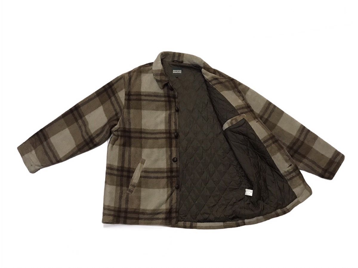 Uniqlo Vintage Uniqlo fleece plaid button up jacket Size US L / EU 52-54 / 3 - 4 Thumbnail