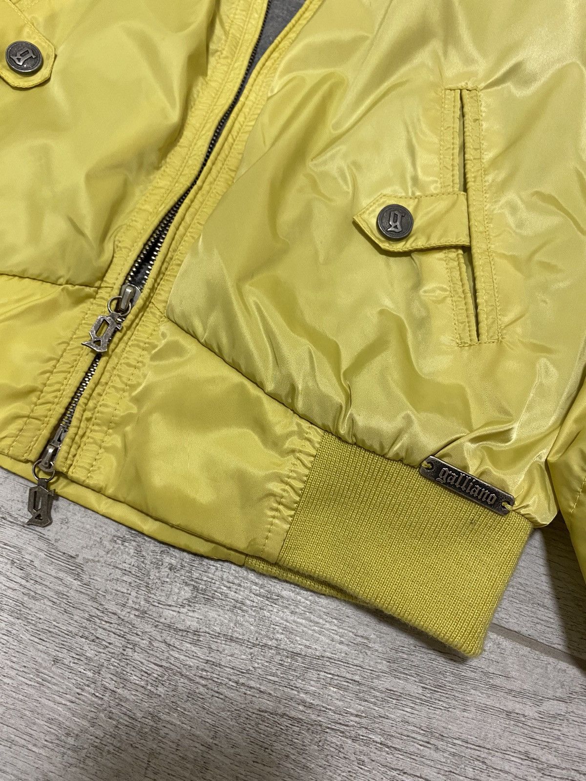 John Galliano × Vintage John Galliano Vintage Yellow Gangs of Galliano Womens Jacket Size ONE SIZE - 5 Thumbnail