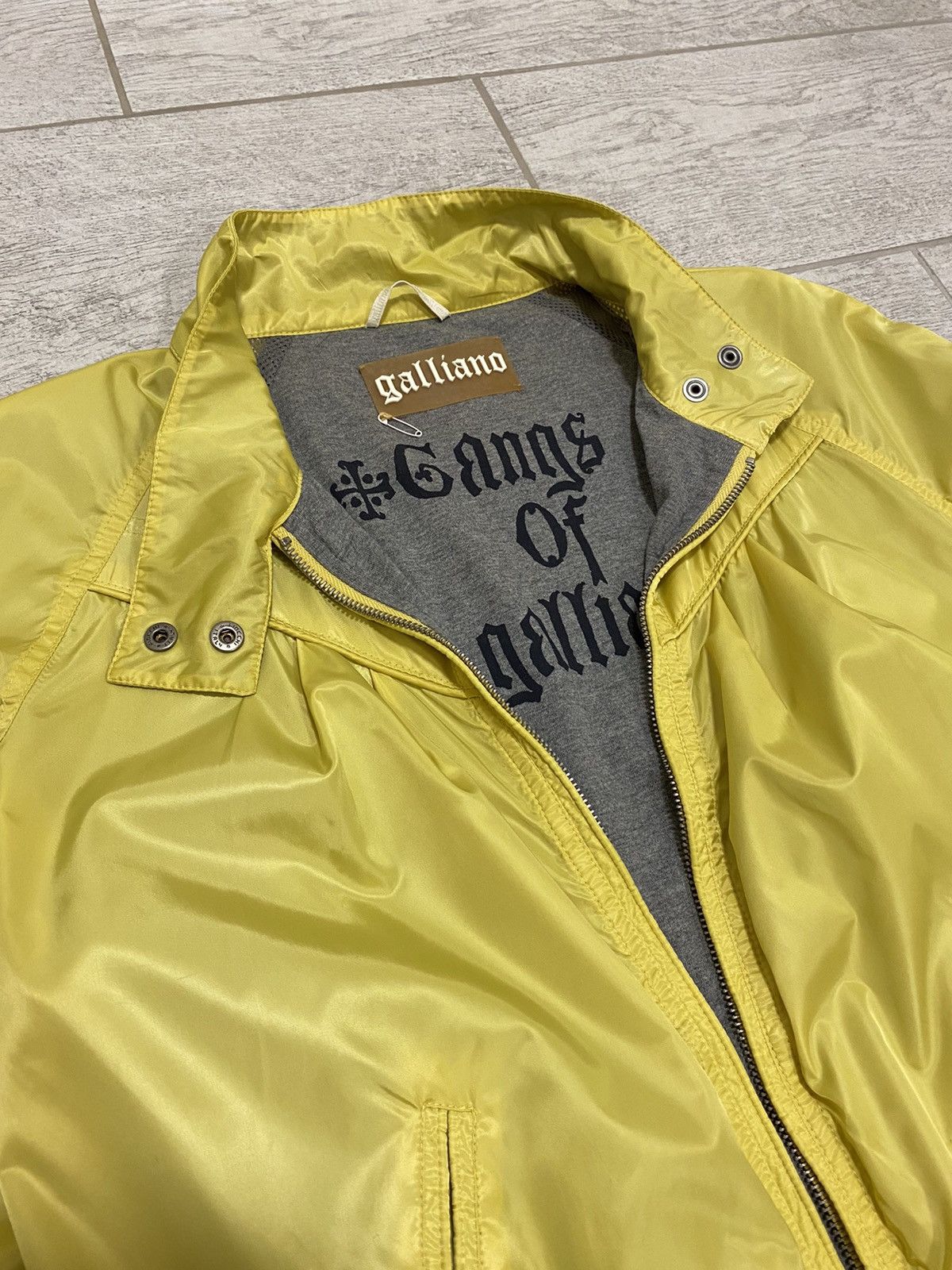 John Galliano × Vintage John Galliano Vintage Yellow Gangs of Galliano Womens Jacket Size ONE SIZE - 6 Thumbnail