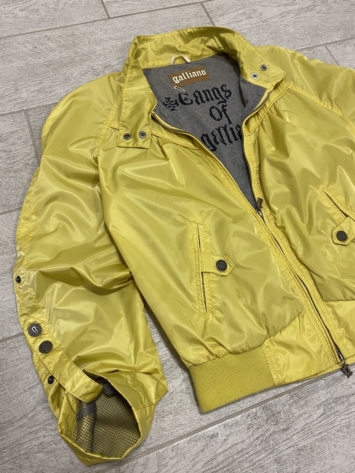 John Galliano × Vintage John Galliano Vintage Yellow Gangs of Galliano Womens Jacket Size ONE SIZE - 2 Thumbnail
