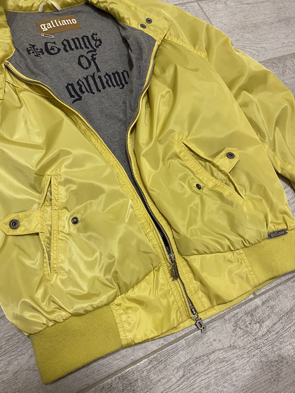 John Galliano × Vintage John Galliano Vintage Yellow Gangs of Galliano Womens Jacket Size ONE SIZE - 11 Thumbnail