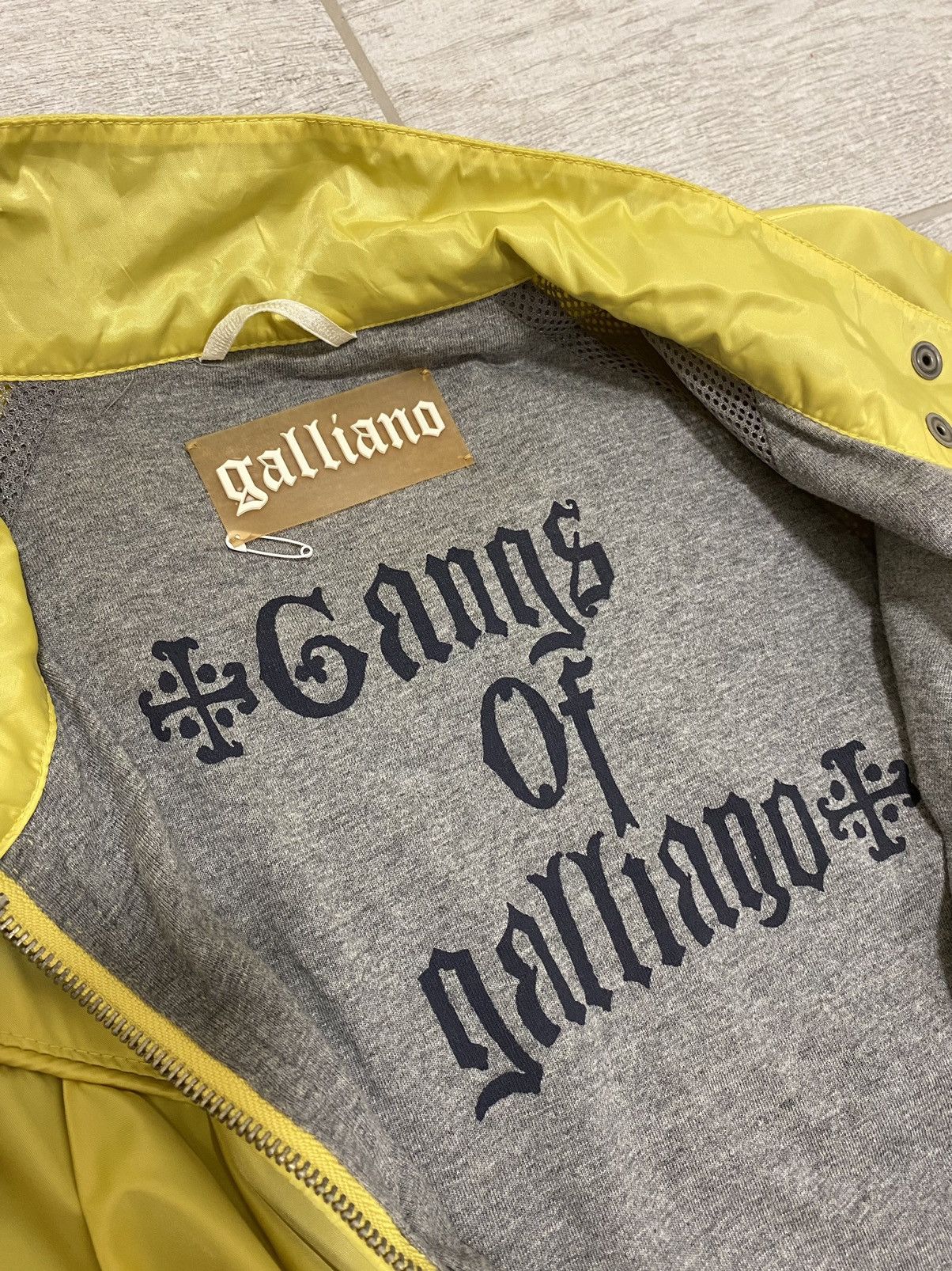 John Galliano × Vintage John Galliano Vintage Yellow Gangs of Galliano Womens Jacket Size ONE SIZE - 8 Thumbnail