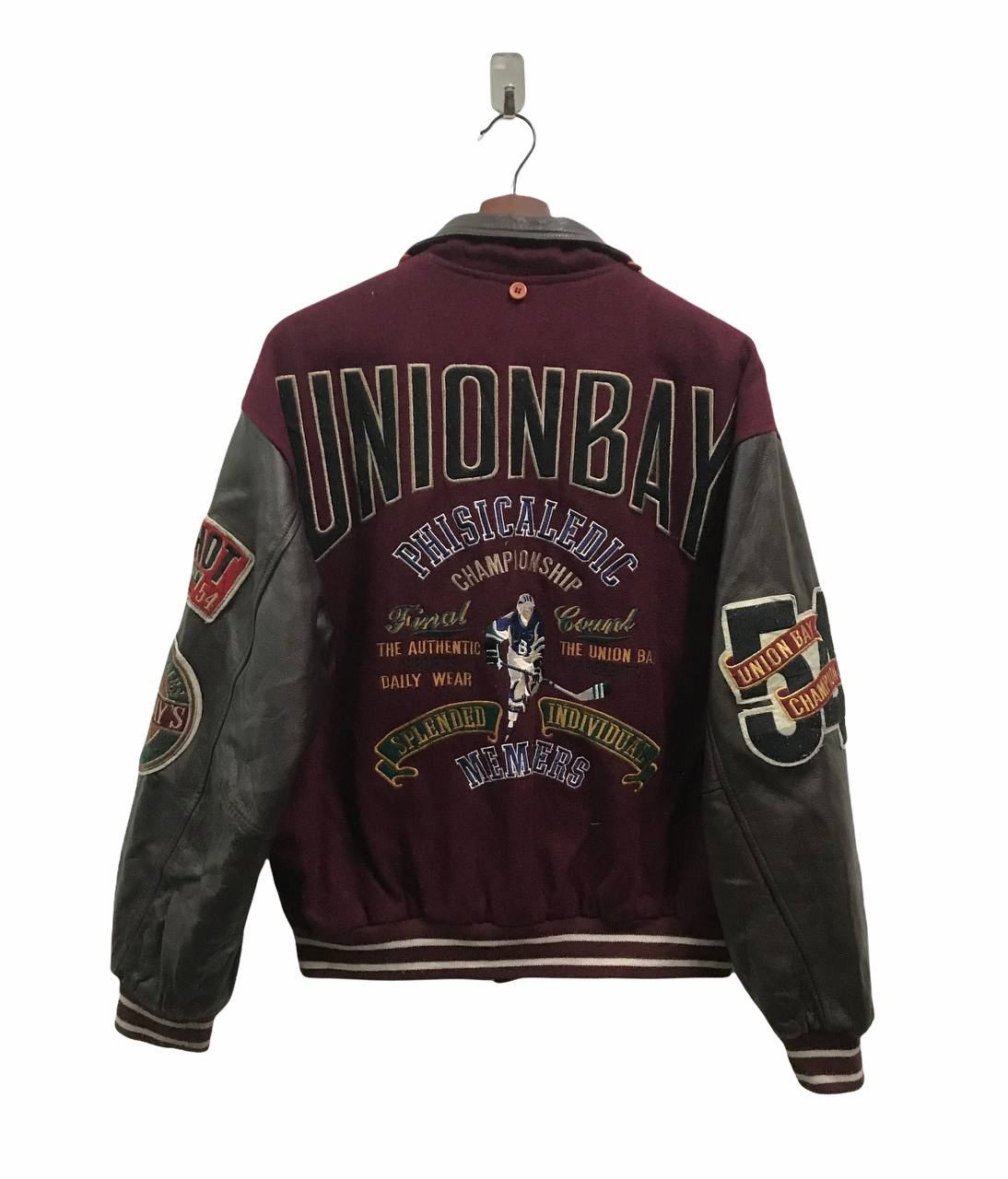 UNIONBAY Union Bay Hockey Ice Phisicaledic Varsity Jacket Size US L / EU 52-54 / 3 - 2 Thumbnail