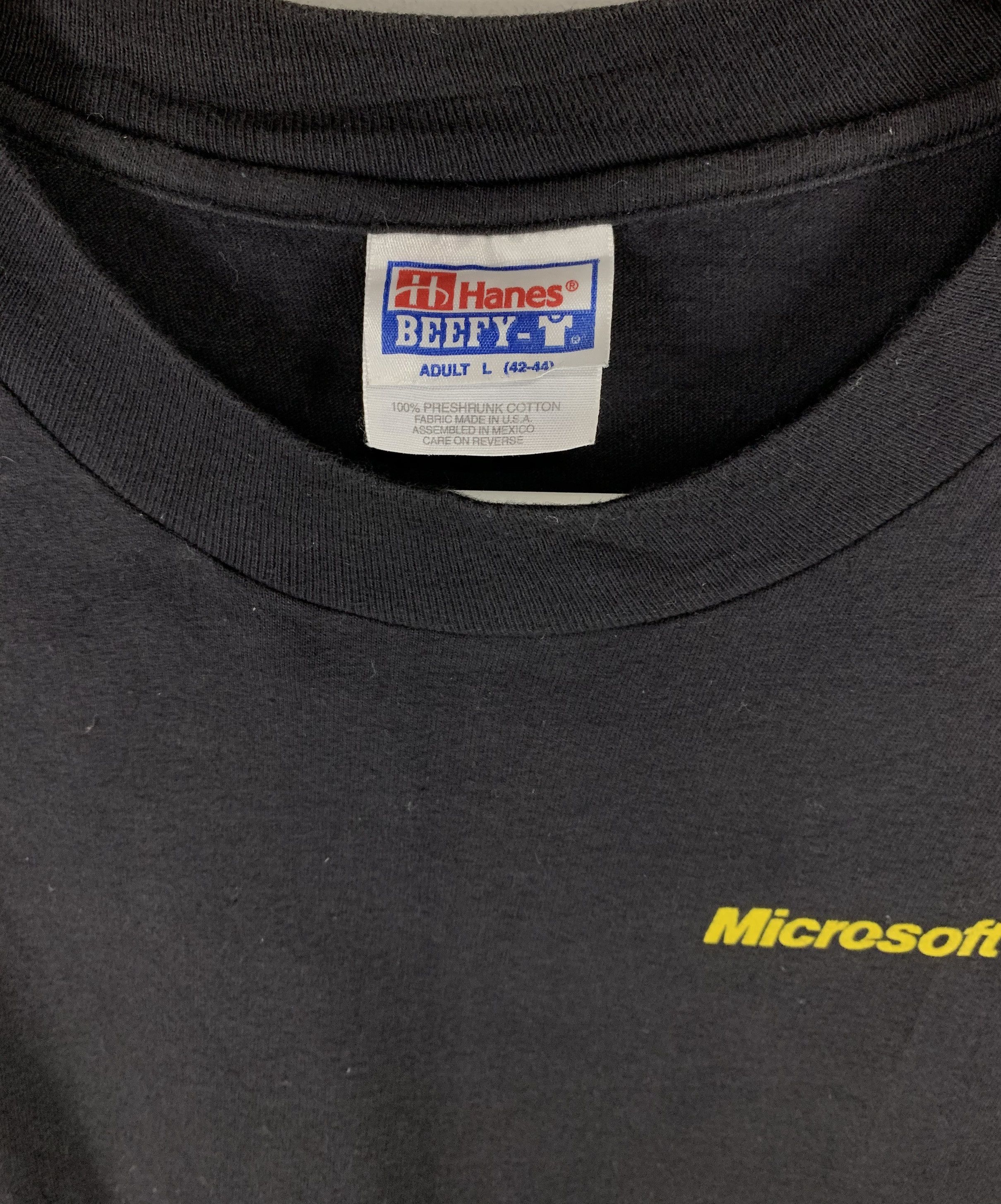Microsoft × Vintage Microsoft press get connected vintage 90s shirt Size US L / EU 52-54 / 3 - 6 Thumbnail