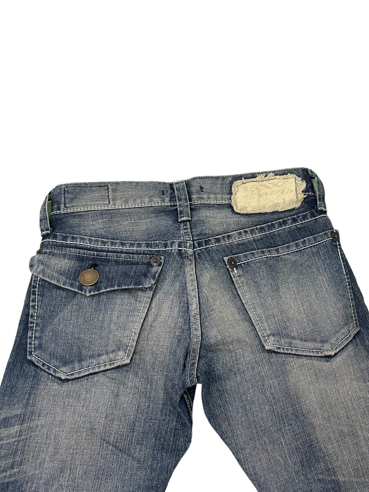 Japanese Brand Flare Jeans Blue Way Japan Acid Wash Low Rise Boot Cut 4🟦4 Size US 28 / EU 44 - 19 Thumbnail