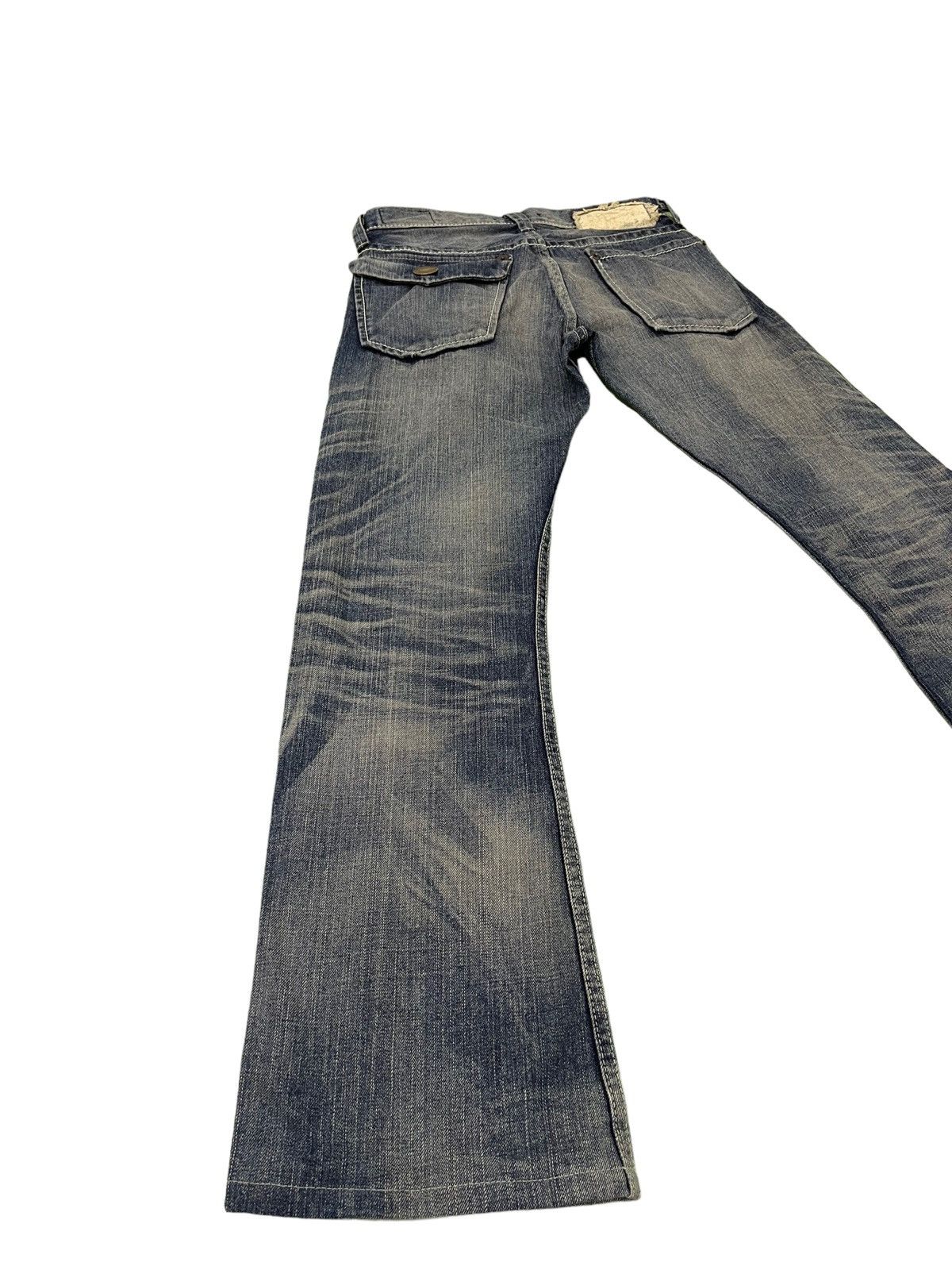 Japanese Brand Flare Jeans Blue Way Japan Acid Wash Low Rise Boot Cut 4🟦4 Size US 28 / EU 44 - 13 Thumbnail