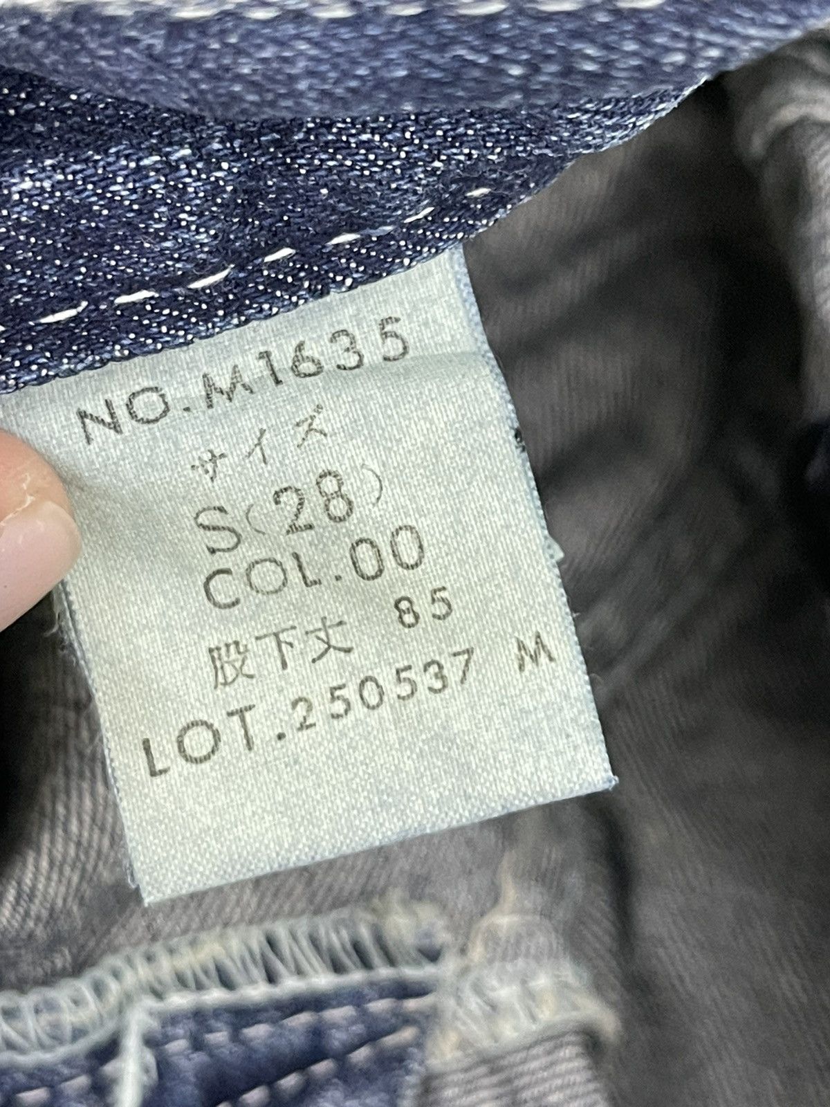 Japanese Brand Flare Jeans Blue Way Japan Acid Wash Low Rise Boot Cut 4🟦4 Size US 28 / EU 44 - 20 Thumbnail