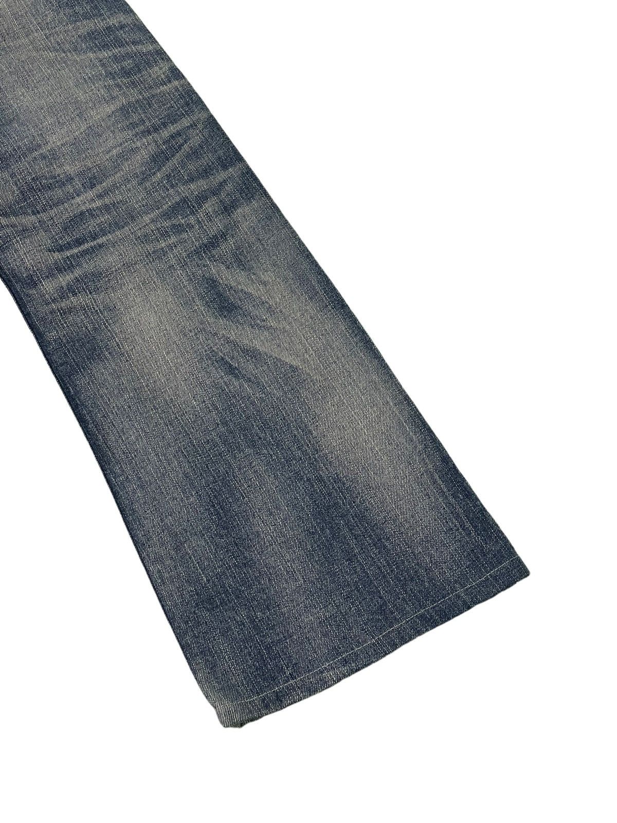 Japanese Brand Flare Jeans Blue Way Japan Acid Wash Low Rise Boot Cut 4🟦4 Size US 28 / EU 44 - 15 Thumbnail