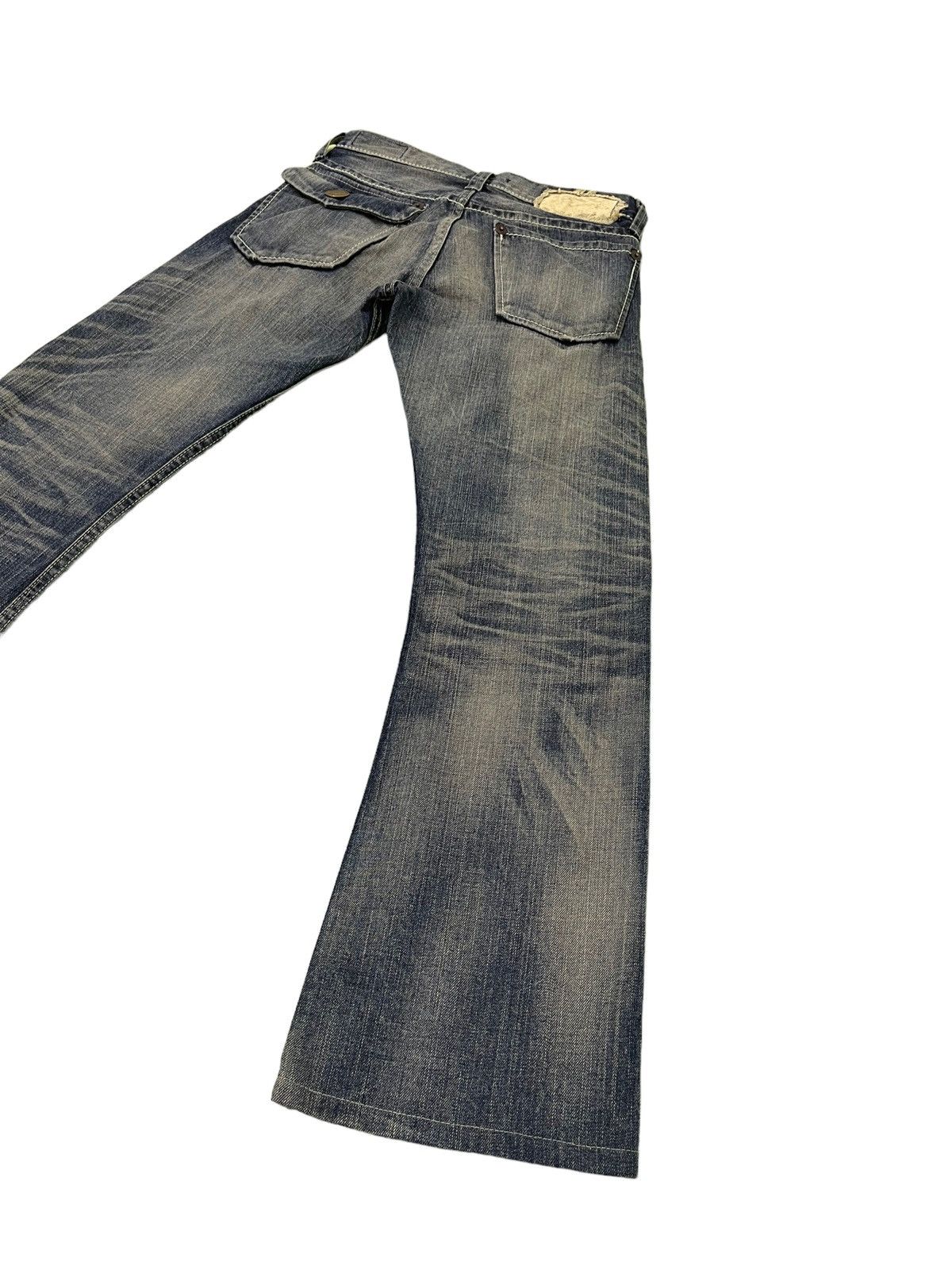 Japanese Brand Flare Jeans Blue Way Japan Acid Wash Low Rise Boot Cut 4🟦4 Size US 28 / EU 44 - 14 Thumbnail