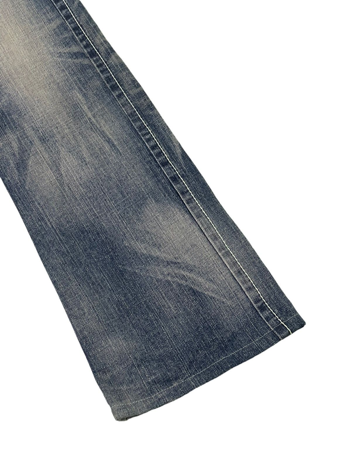 Japanese Brand Flare Jeans Blue Way Japan Acid Wash Low Rise Boot Cut 4🟦4 Size US 28 / EU 44 - 4 Thumbnail