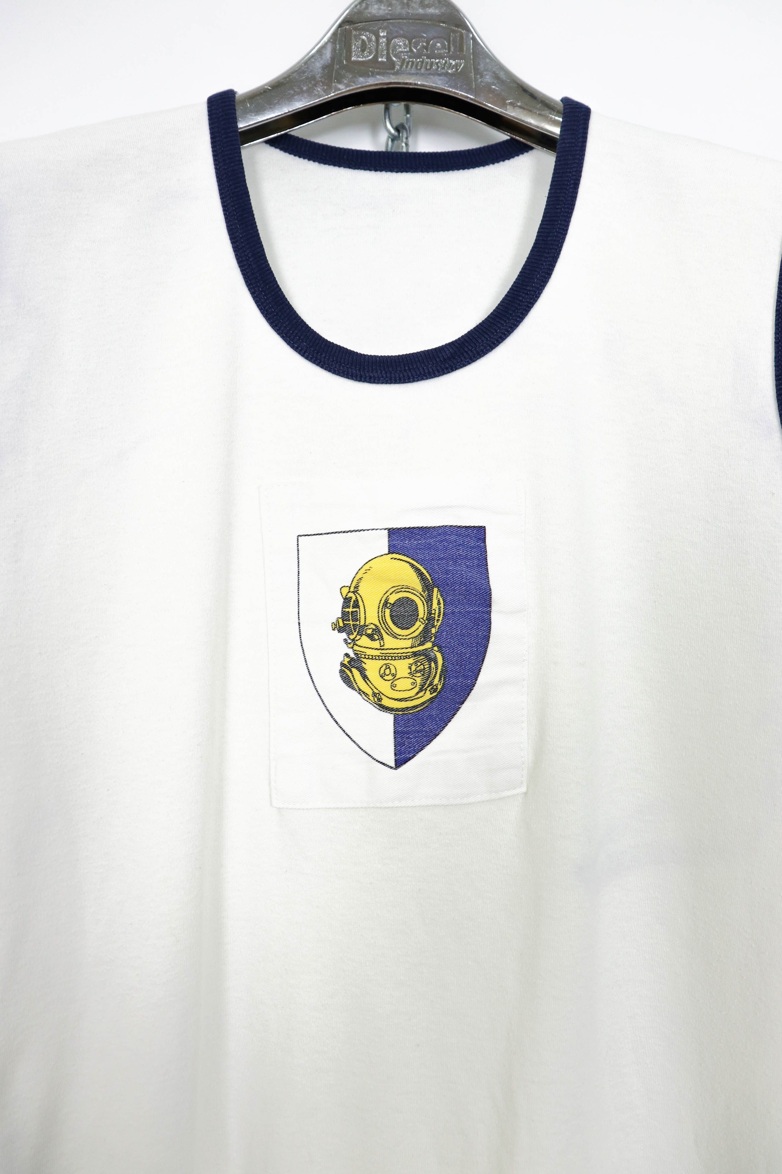 Vintage 70s 80s Vintage Vest Man's Gym Submariner Logo Tank Top Tee Size US M / EU 48-50 / 2 - 3 Thumbnail