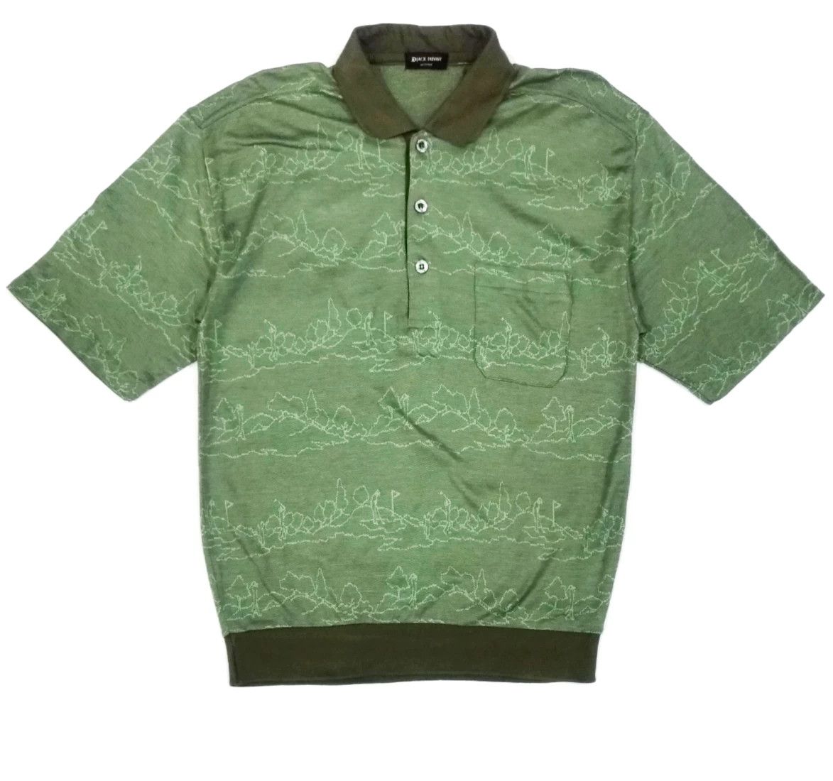 Designer × Japanese Brand × Vintage VERY RARE! VTG JACK DUVAN JACQUARD GOLF POLO SHIRT Size US S / EU 44-46 / 1 - 1 Thumbnail