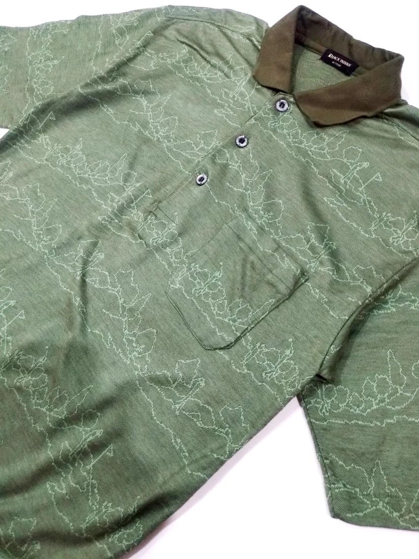 Designer × Japanese Brand × Vintage VERY RARE! VTG JACK DUVAN JACQUARD GOLF POLO SHIRT Size US S / EU 44-46 / 1 - 7 Thumbnail