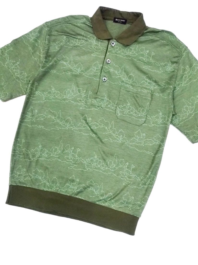 Designer × Japanese Brand × Vintage VERY RARE! VTG JACK DUVAN JACQUARD GOLF POLO SHIRT Size US S / EU 44-46 / 1 - 5 Thumbnail