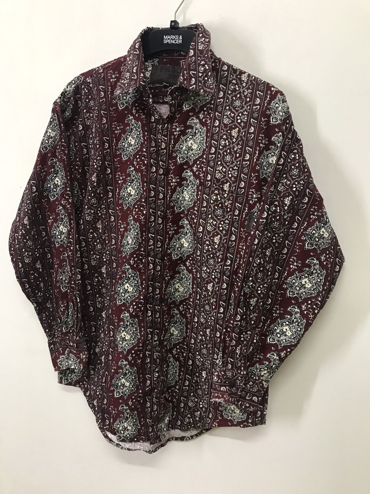 Kenzo PAISLEY KENZO PARIS DESIGN SHIRT CASUAL RARE Size US M / EU 48-50 / 2 - 2 Thumbnail