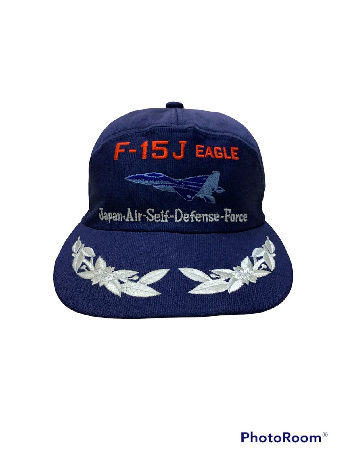 image of Vintage 1981-1997 Mcdonnell Douglas F-15J Eagle Japan Cap in Blue, Men's