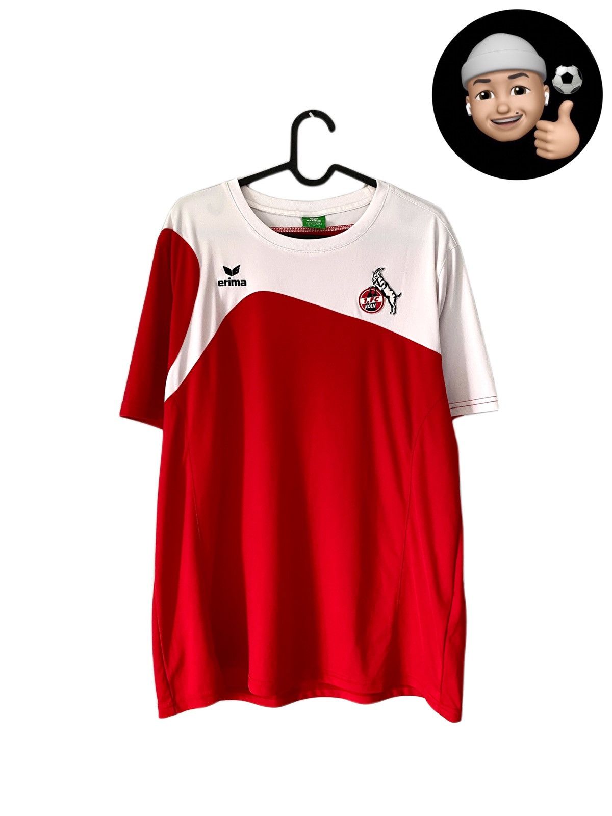 Erima 2012 FC Köln Cologne Erima Soccer Jersey Size US L / EU 52-54 / 3 - 1 Thumbnail