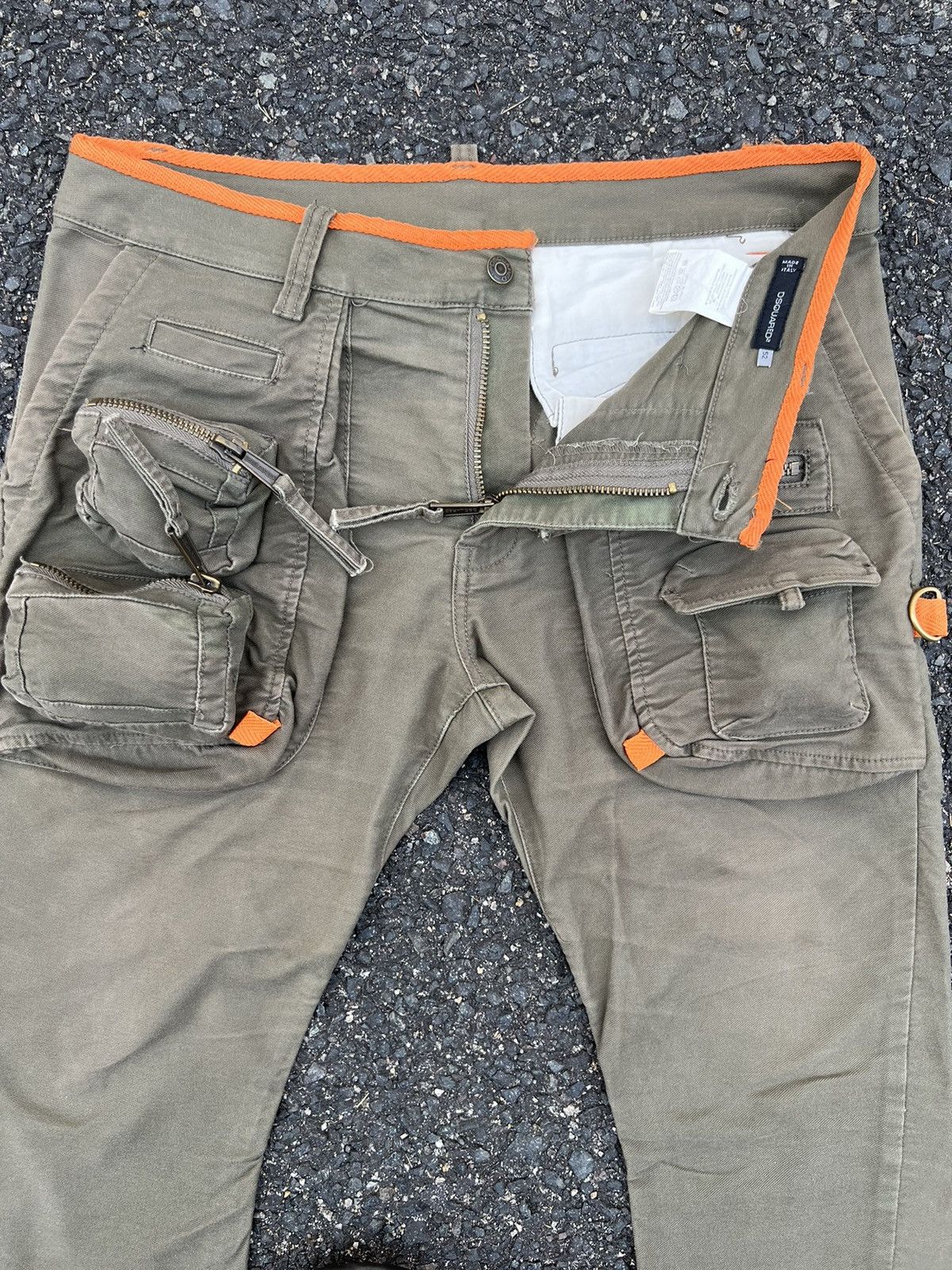 Other DSQUARED2 CARGO PANTS MULITPOCKET GASMASK POCKET STYLE Size US 34 / EU 50 - 13 Thumbnail