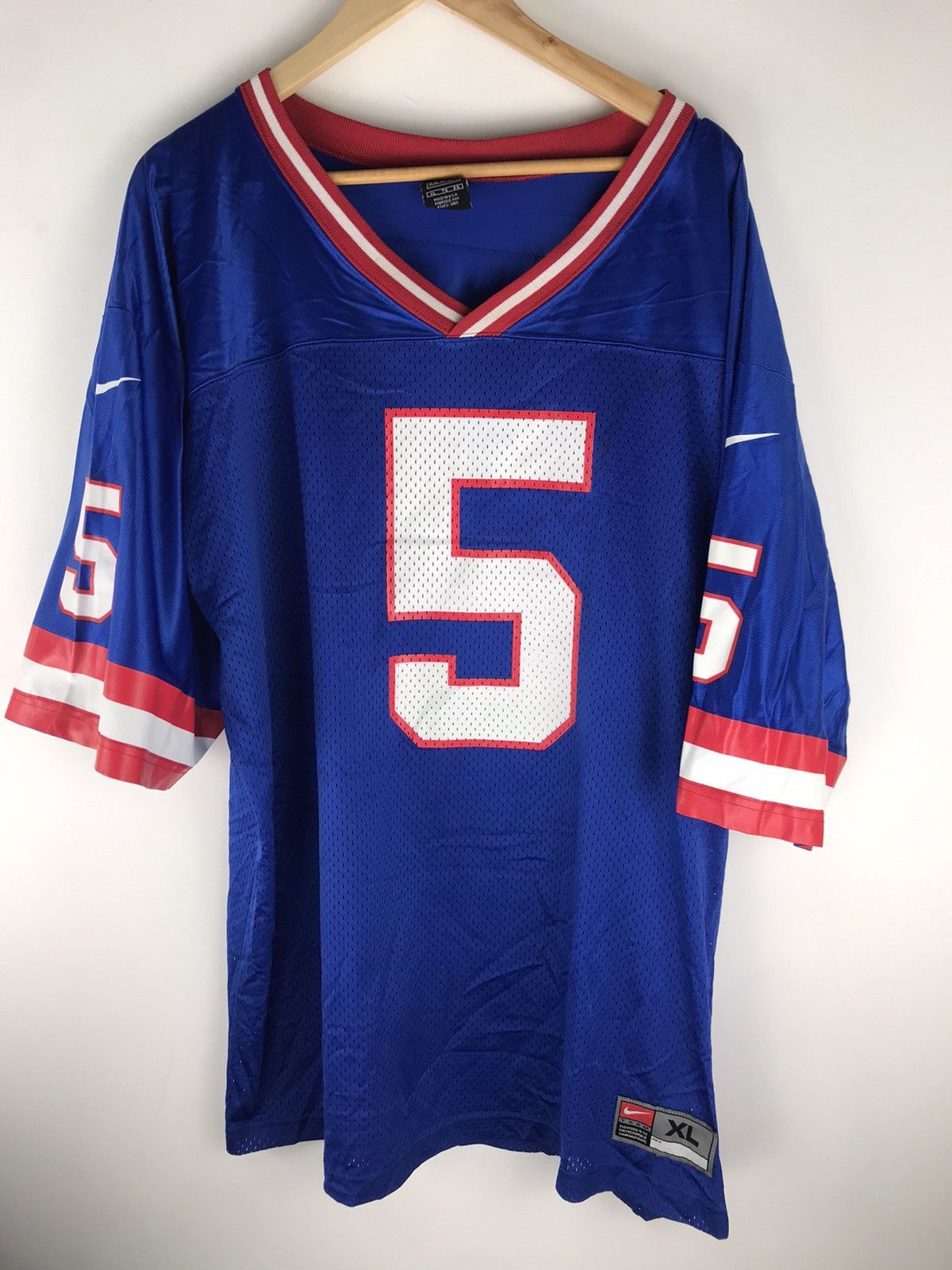 NFL × Nike Kerry Collins #5 New York Giants NFL Nike Jersey SIZE XL Size US XL / EU 56 / 4 - 2 Thumbnail