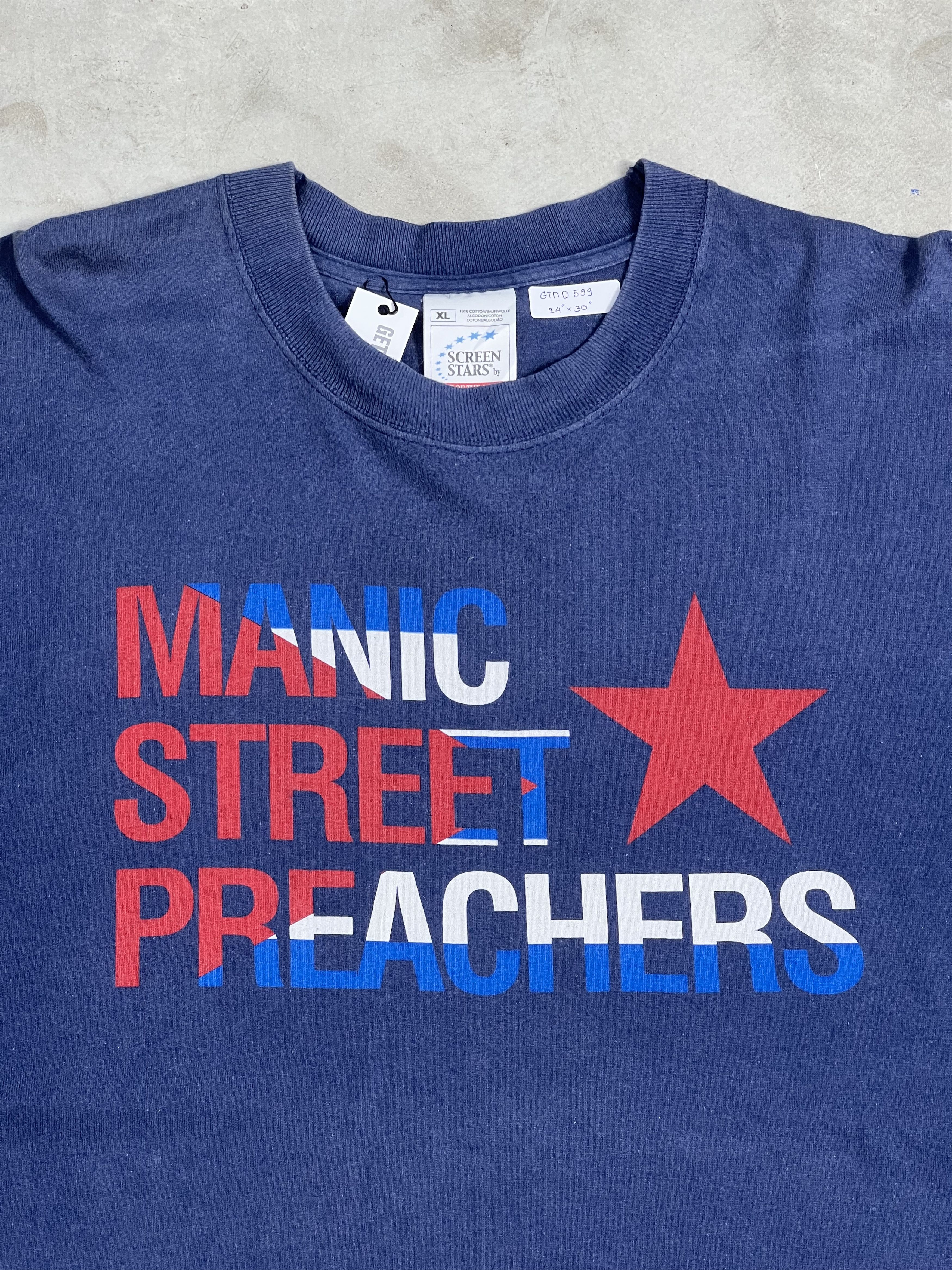 Band Tees Vtg Manic Street Preachers Cuba Flag Band Tee (XL) GTMD599 Size US XL / EU 56 / 4 - 2 Thumbnail