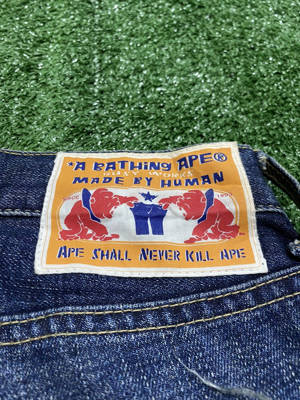 Bape A Bathing Ape Bapestar Denim Size US 32 / EU 48 - 5 Thumbnail