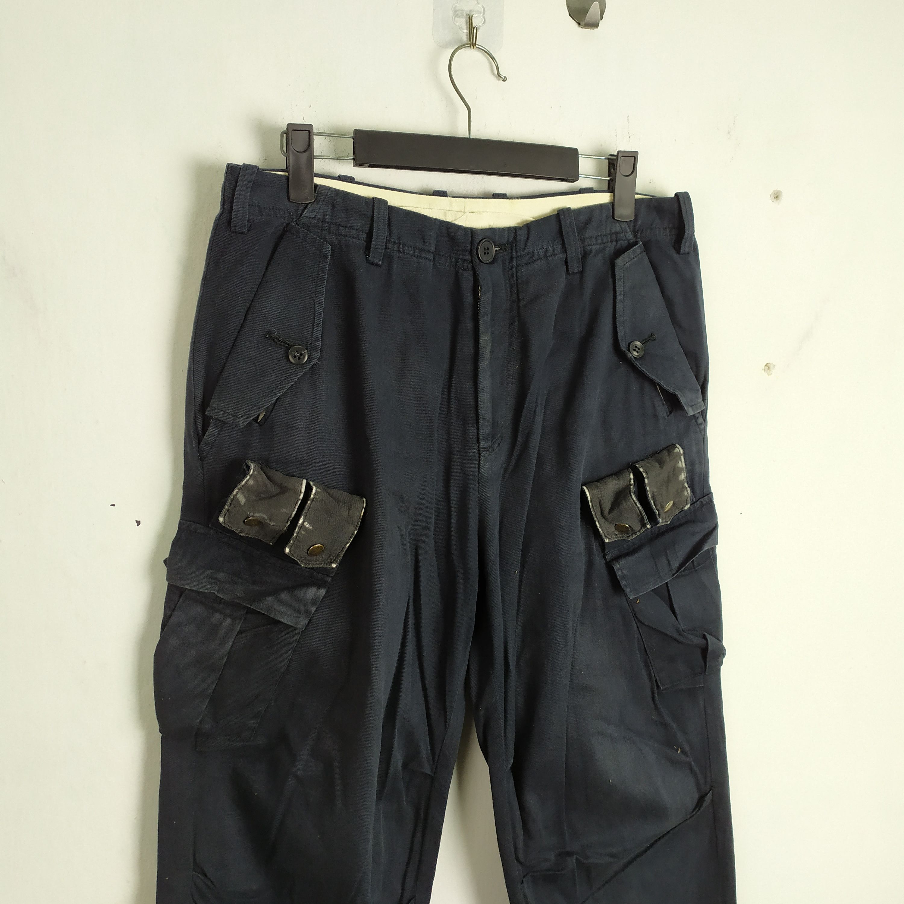 Japanese Brand GGD BAGGY CARGO PANTS MULTIPOCKET TACTICAL Size US 30 / EU 46 - 2 Thumbnail