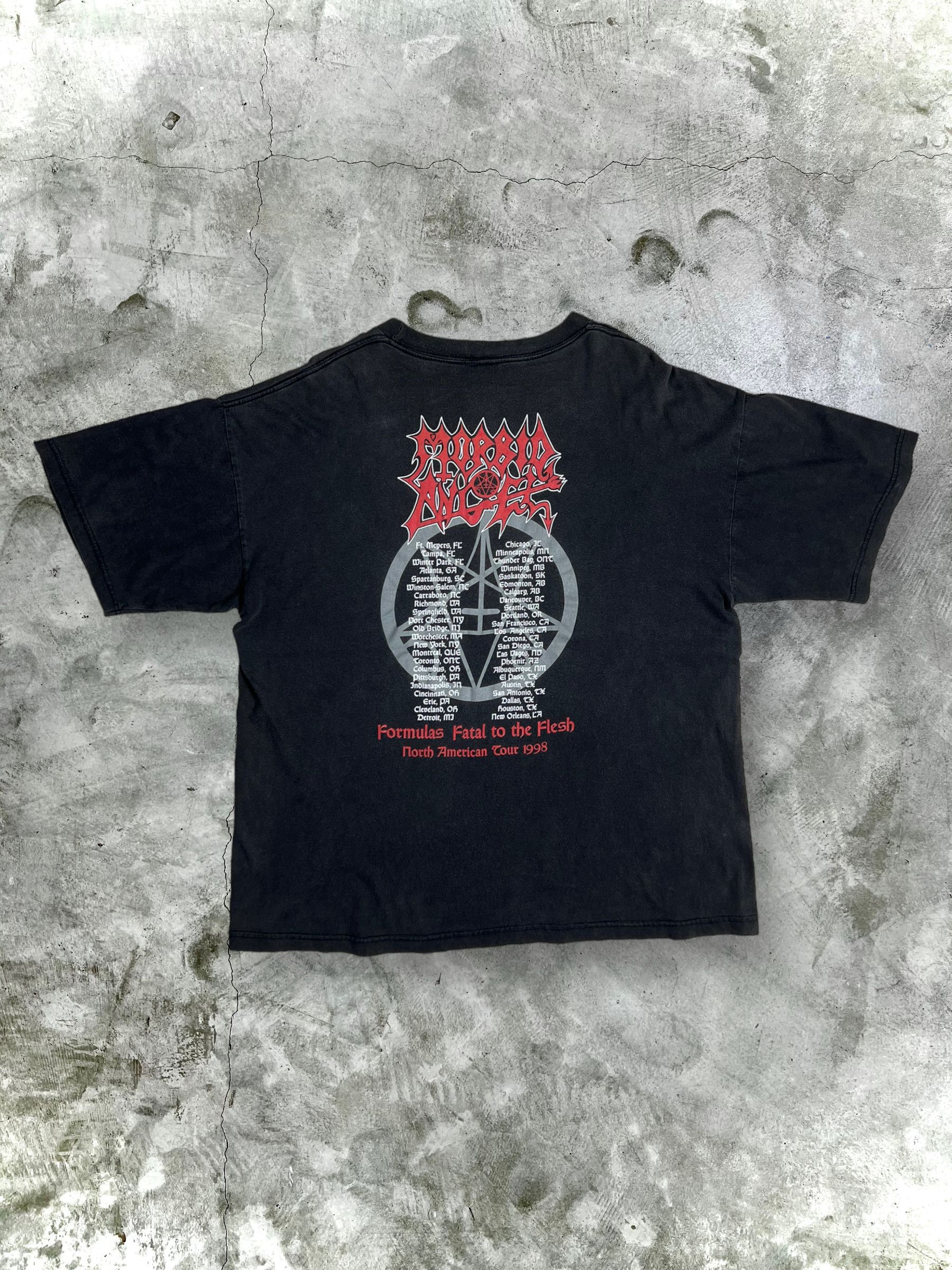 Band Tees Vintage 90s Morbid Angel '98 North American Tour tee GTMD601 Size US XL / EU 56 / 4 - 2 Thumbnail