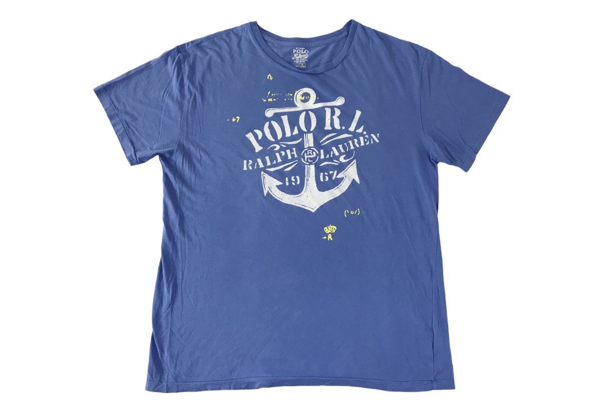 Polo Ralph Lauren Est 1967 Anchor Graphic Screen Printed Tee