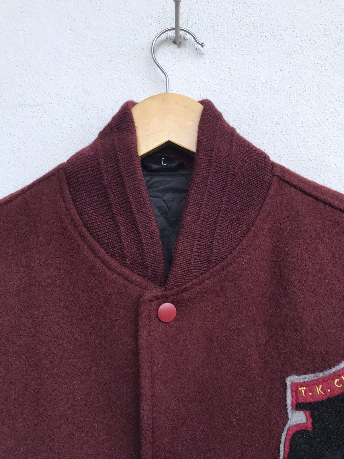 Japanese Brand × Vintage Vintage Leather Sleeve Varsity Jacket Size US M / EU 48-50 / 2 - 5 Thumbnail