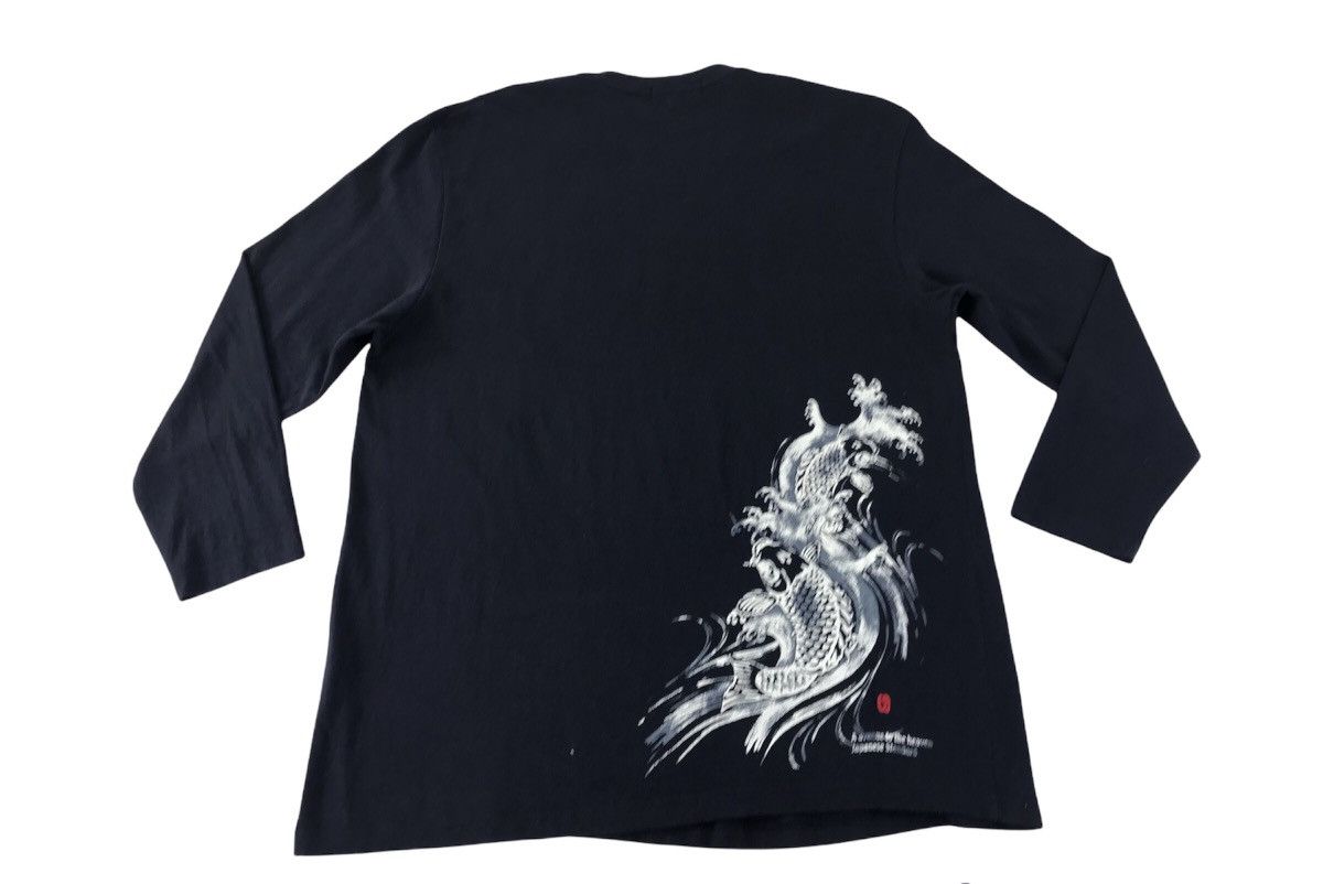 Japanese Brand Hope.H Koi Fish Art Design Long Sleeve Design Size US XL / EU 56 / 4 - 2 Thumbnail