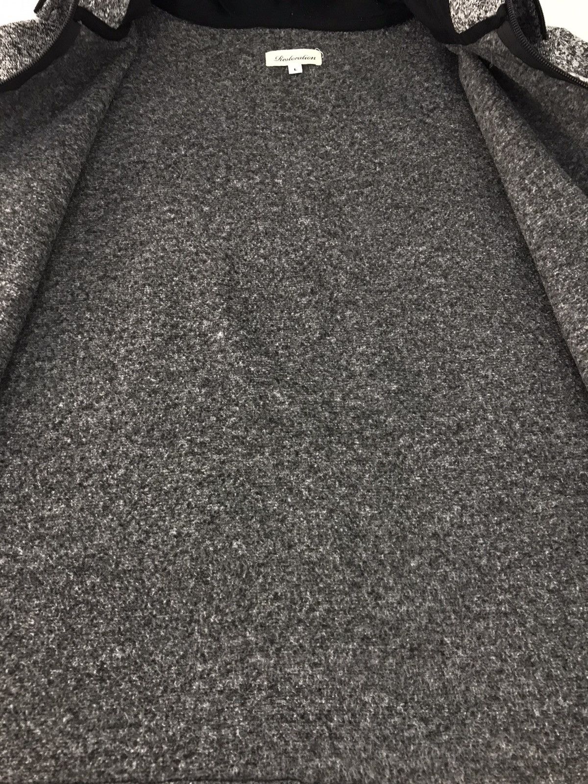 Japanese Brand Vintage Restoration Sweater Wool Zipper Hoodie Size US S / EU 44-46 / 1 - 5 Thumbnail