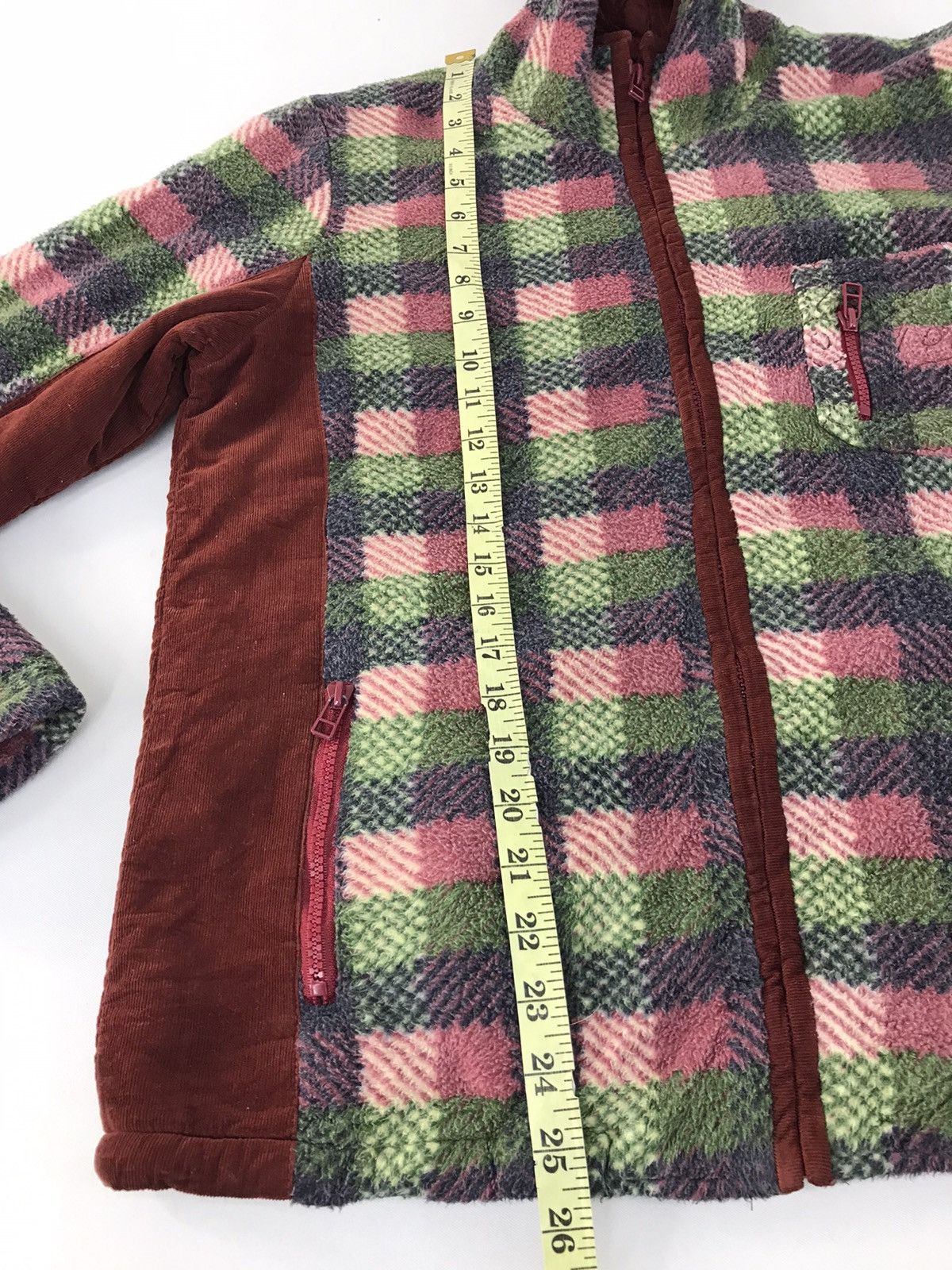 Japanese Brand Sweater Drug Store’s Fleece Striped Zipper Pocket Size US L / EU 52-54 / 3 - 14 Thumbnail