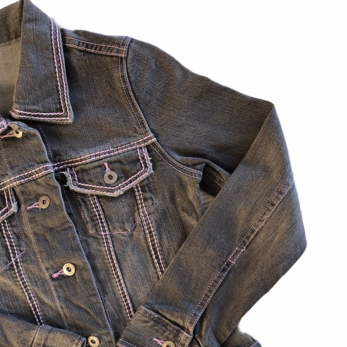 Japanese Brand Vintage Denim Jacket by J&R Size XS / US 0-2 / IT 36-38 - 2 Thumbnail