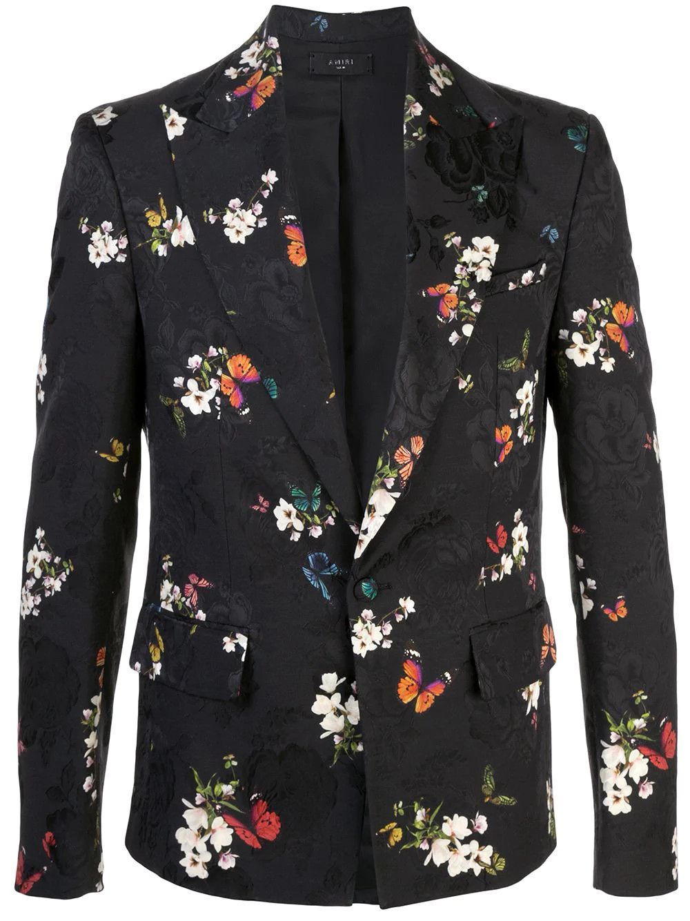 Amiri Men's Butterfly Jacquard Blazer Suiting in Black Size US S / EU 44-46 / 1 - 1 Thumbnail
