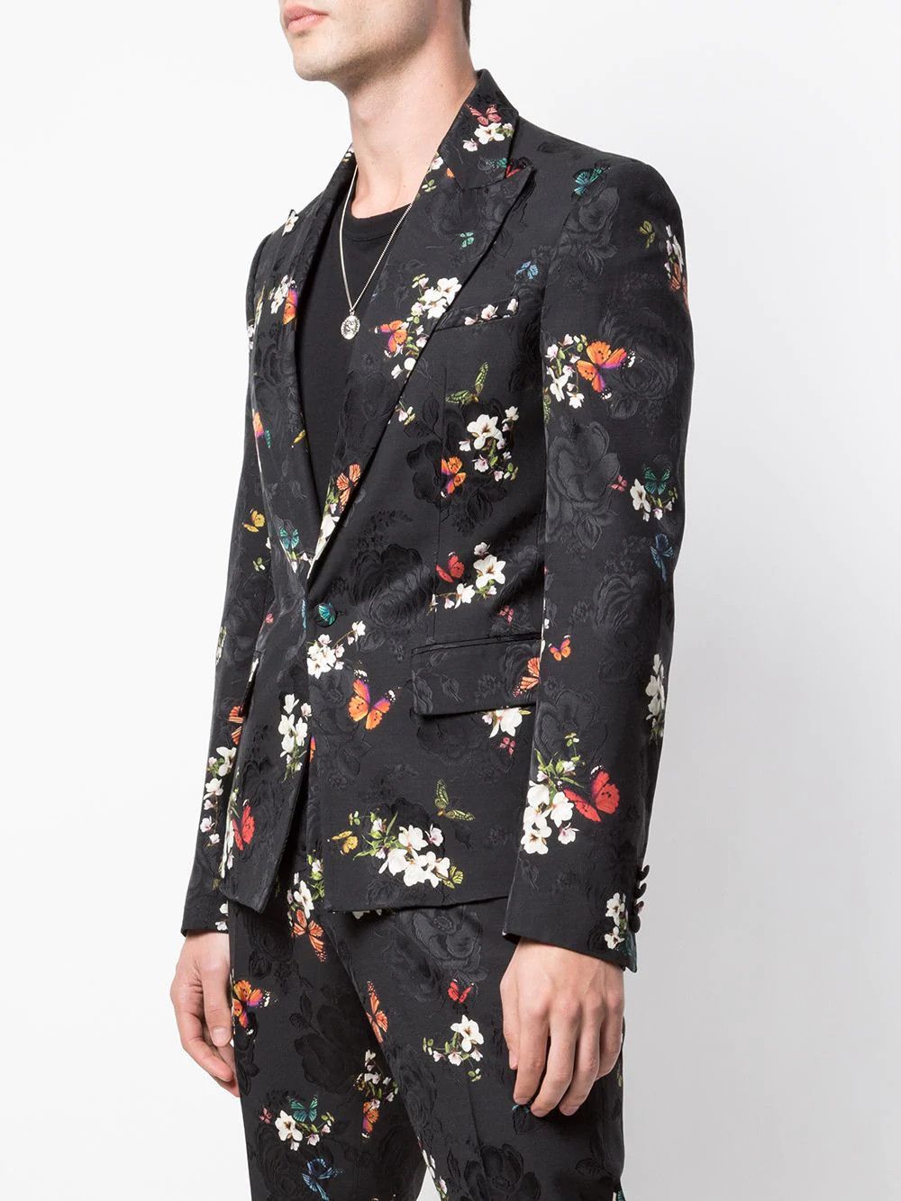 Amiri Men's Butterfly Jacquard Blazer Suiting in Black Size US S / EU 44-46 / 1 - 3 Thumbnail