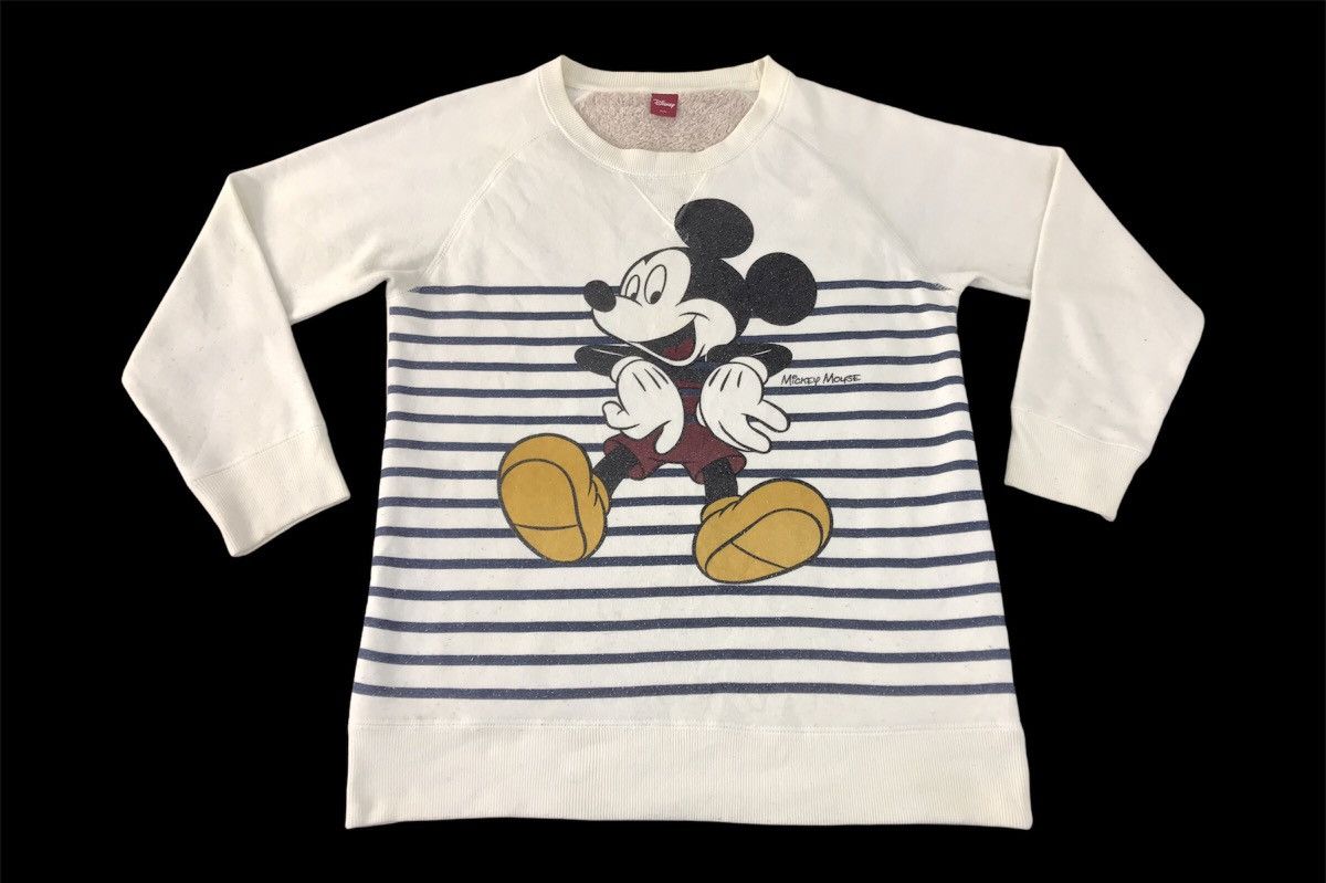 Disney × Mickey Mouse Sweatshirt Mickey Mouse Big Logo Stripe Fleece Inner Size US M / EU 48-50 / 2 - 1 Thumbnail
