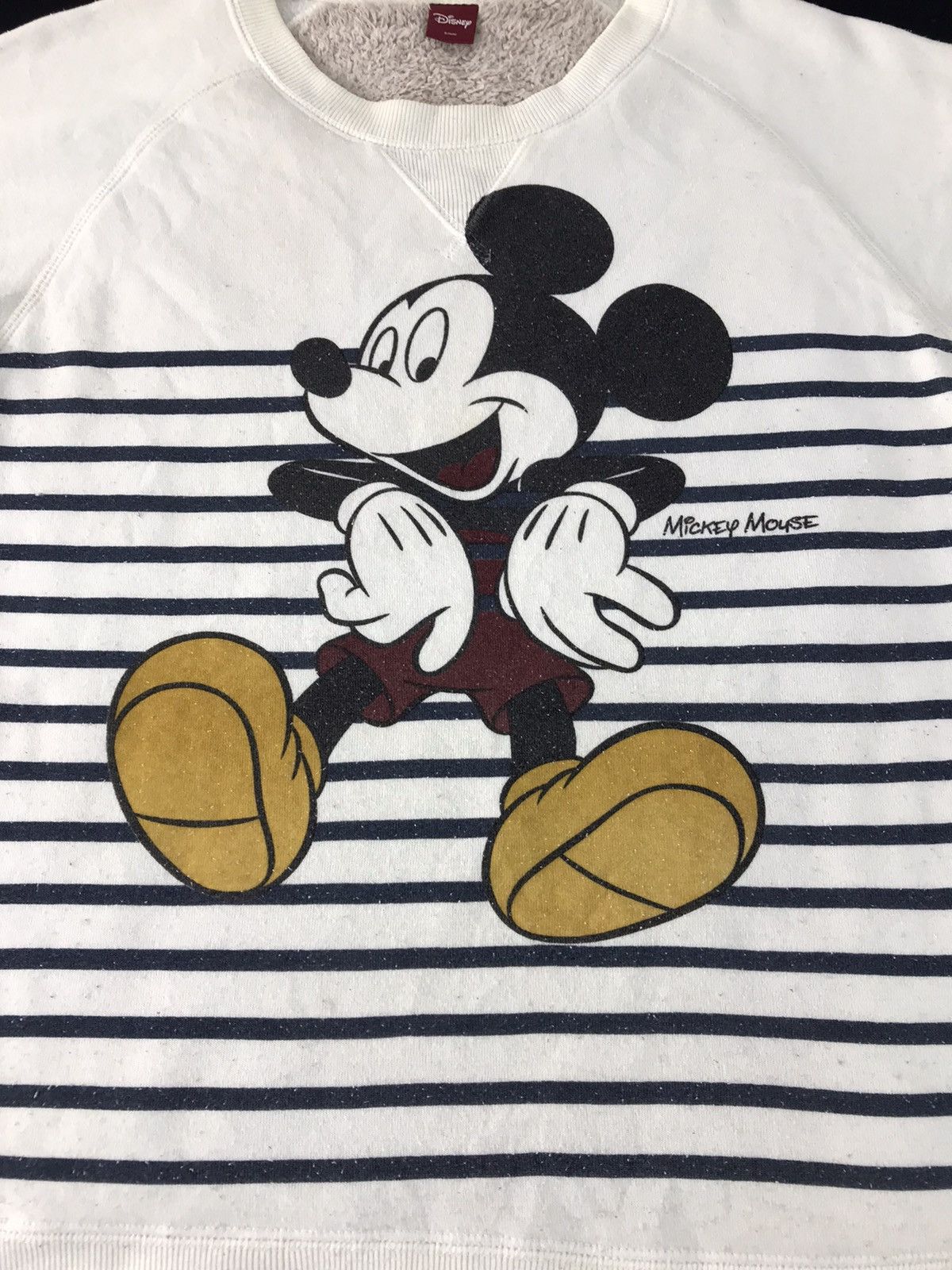Disney × Mickey Mouse Sweatshirt Mickey Mouse Big Logo Stripe Fleece Inner Size US M / EU 48-50 / 2 - 3 Thumbnail