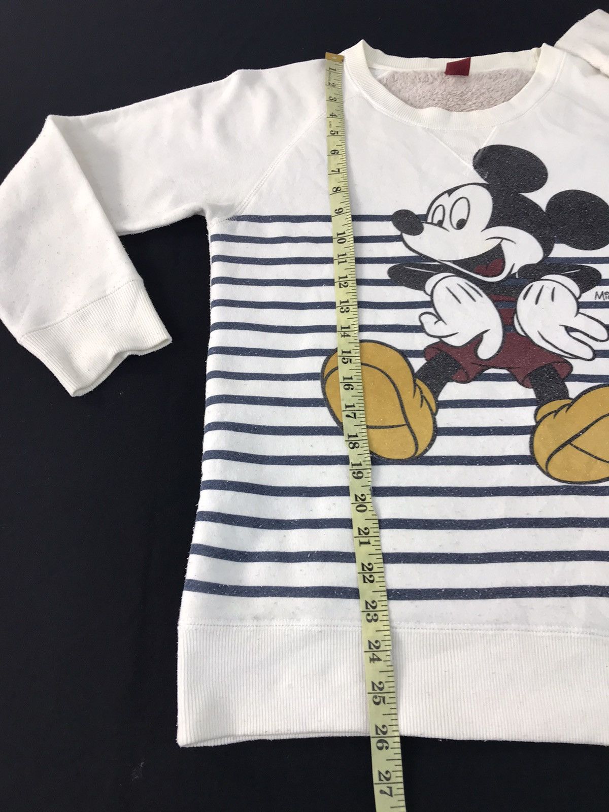 Disney × Mickey Mouse Sweatshirt Mickey Mouse Big Logo Stripe Fleece Inner Size US M / EU 48-50 / 2 - 10 Thumbnail