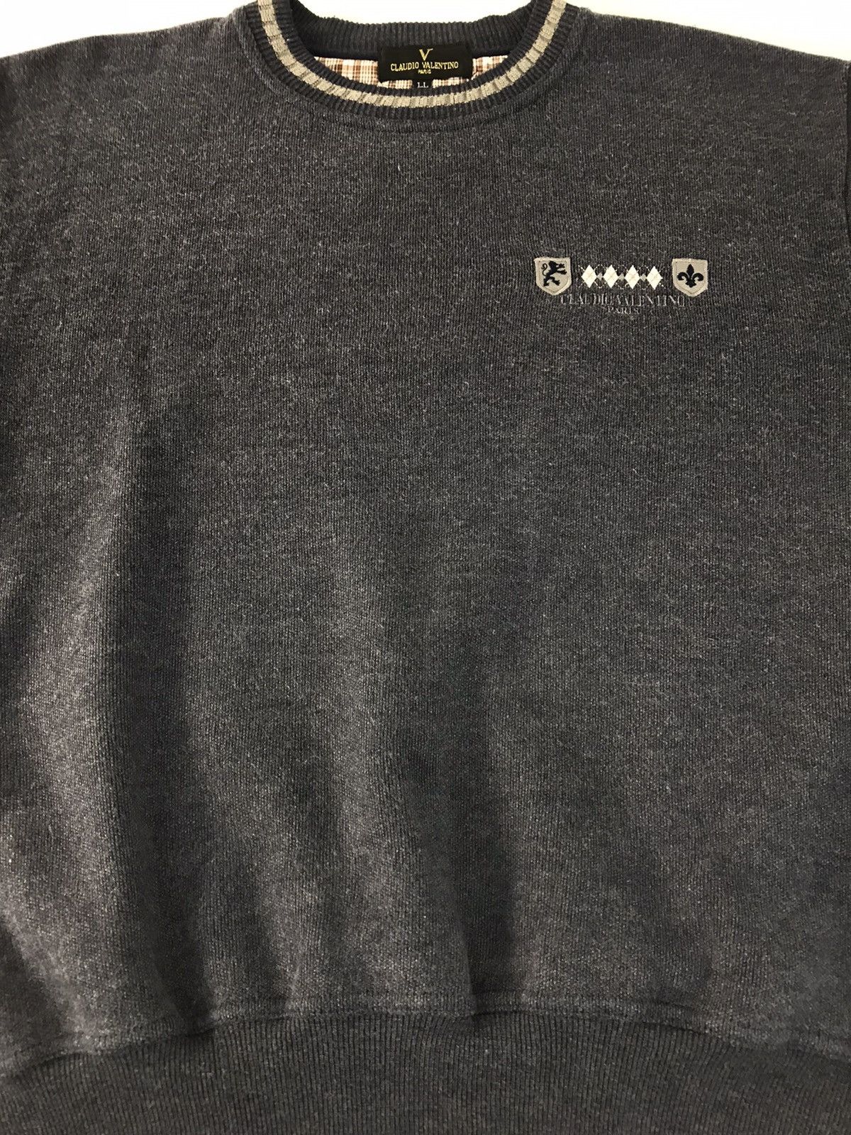 Other Sweatshirt Claudio Valentino Paris Blue Colour Size US XL / EU 56 / 4 - 3 Thumbnail