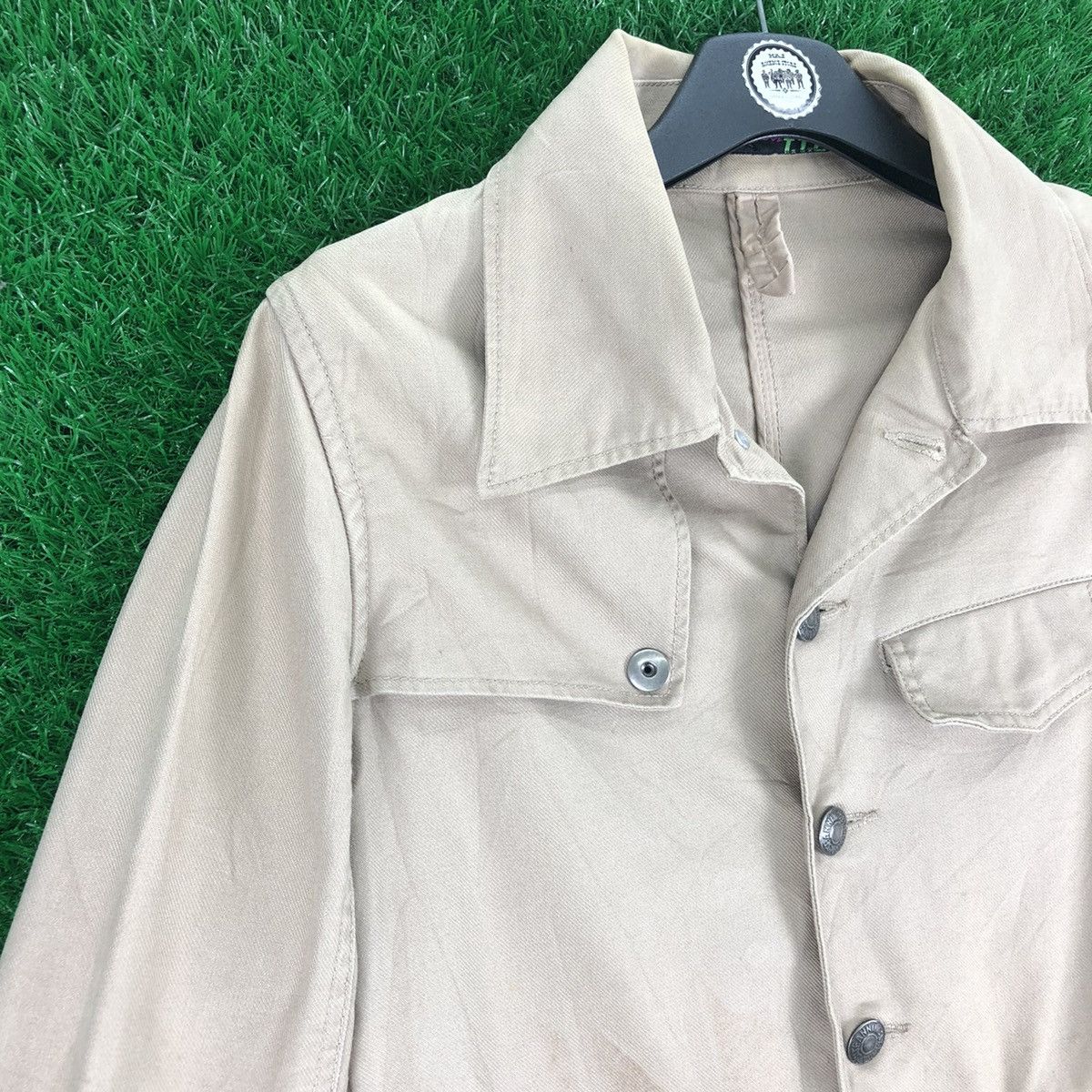 Japanese Brand Vintage 90's Light Jacket Button Up by Laugh & Peace Size US S / EU 44-46 / 1 - 2 Thumbnail