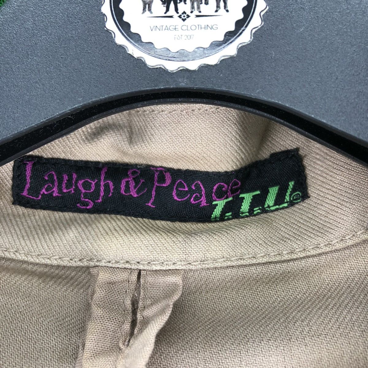 Japanese Brand Vintage 90's Light Jacket Button Up by Laugh & Peace Size US S / EU 44-46 / 1 - 12 Thumbnail