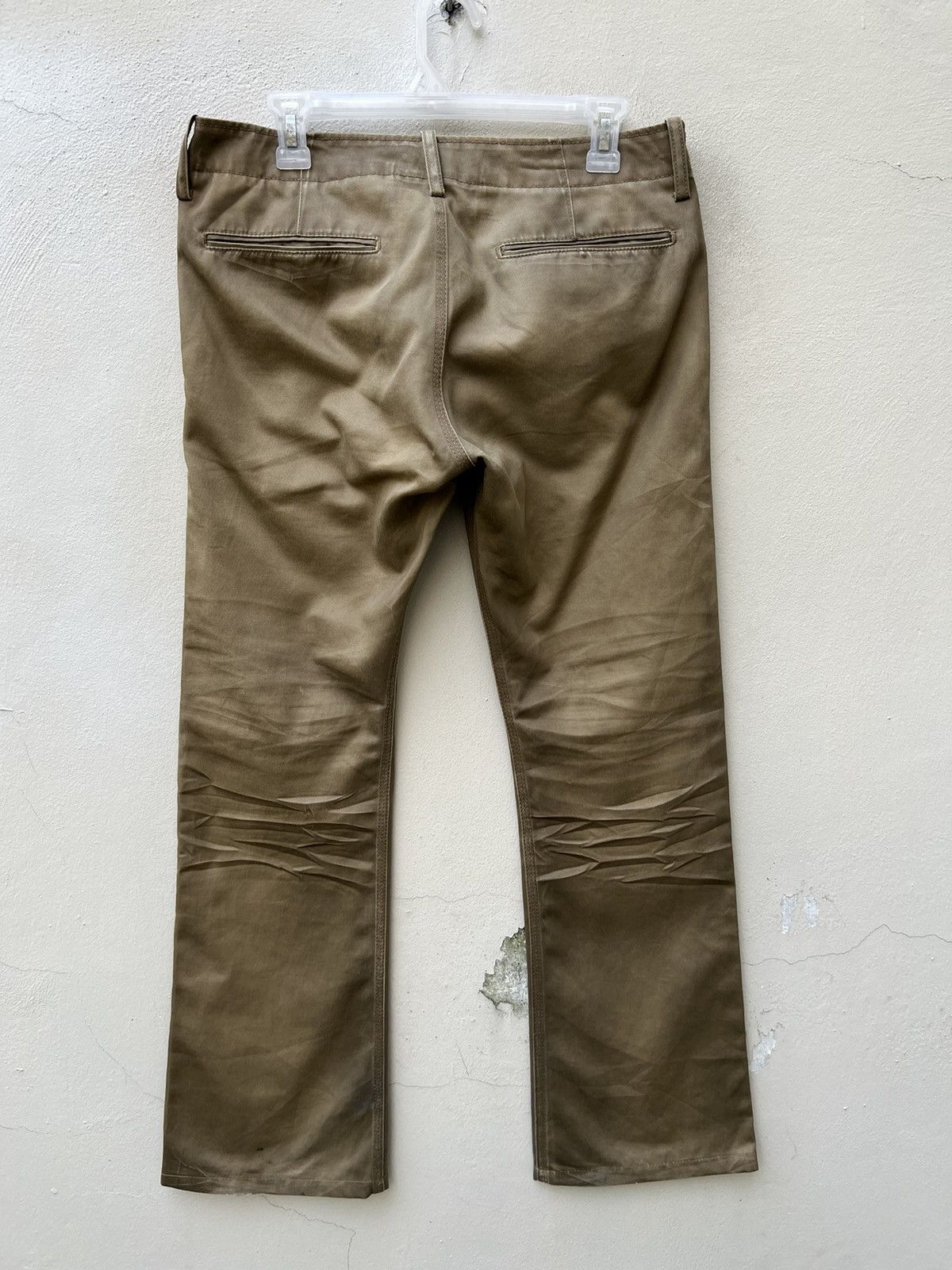 Issey Miyake Ayuite Hiroyuki Obara Dirt Distres Flare Chinos Trouser Pant Size US 31 - 10 Thumbnail