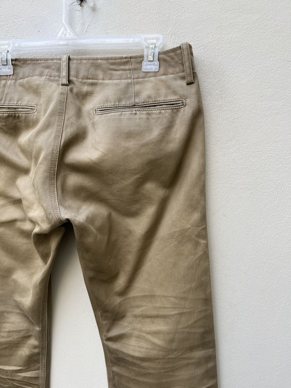 Issey Miyake Ayuite Hiroyuki Obara Dirt Distres Flare Chinos Trouser Pant Size US 31 - 14 Thumbnail