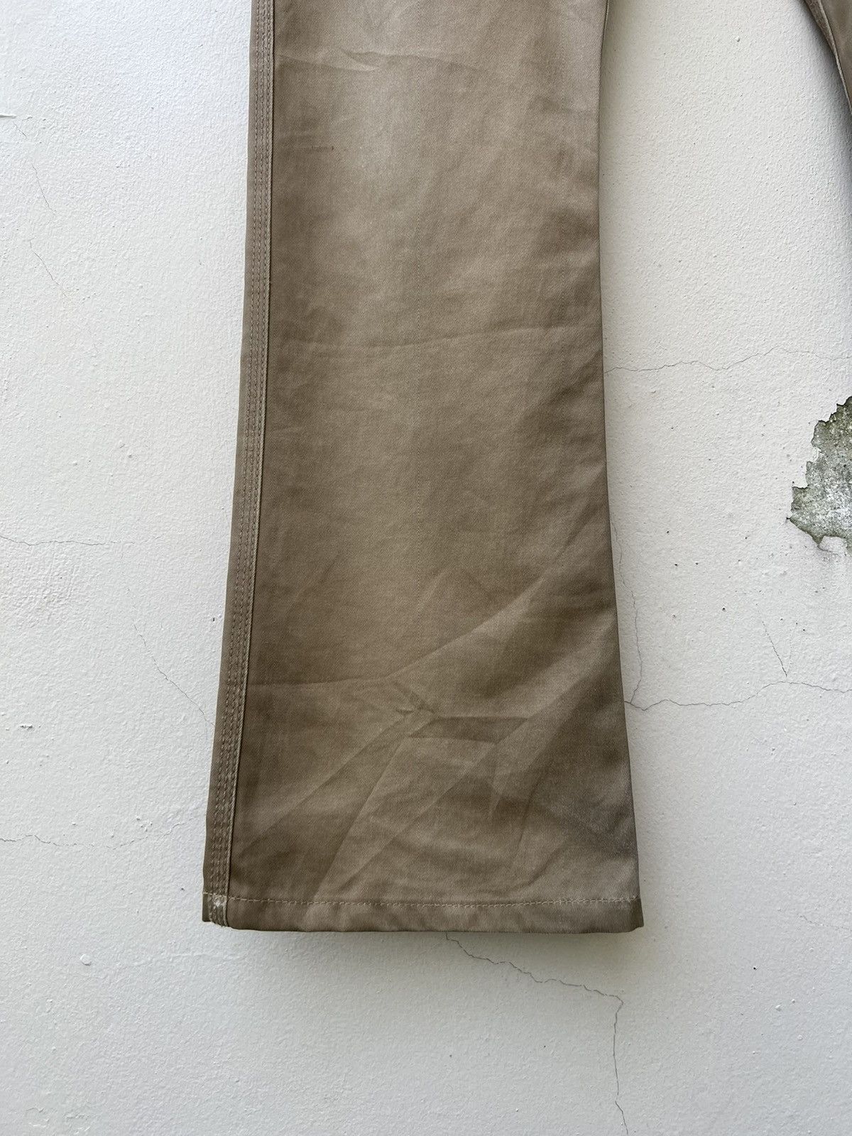Issey Miyake Ayuite Hiroyuki Obara Dirt Distres Flare Chinos Trouser Pant Size US 31 - 6 Thumbnail