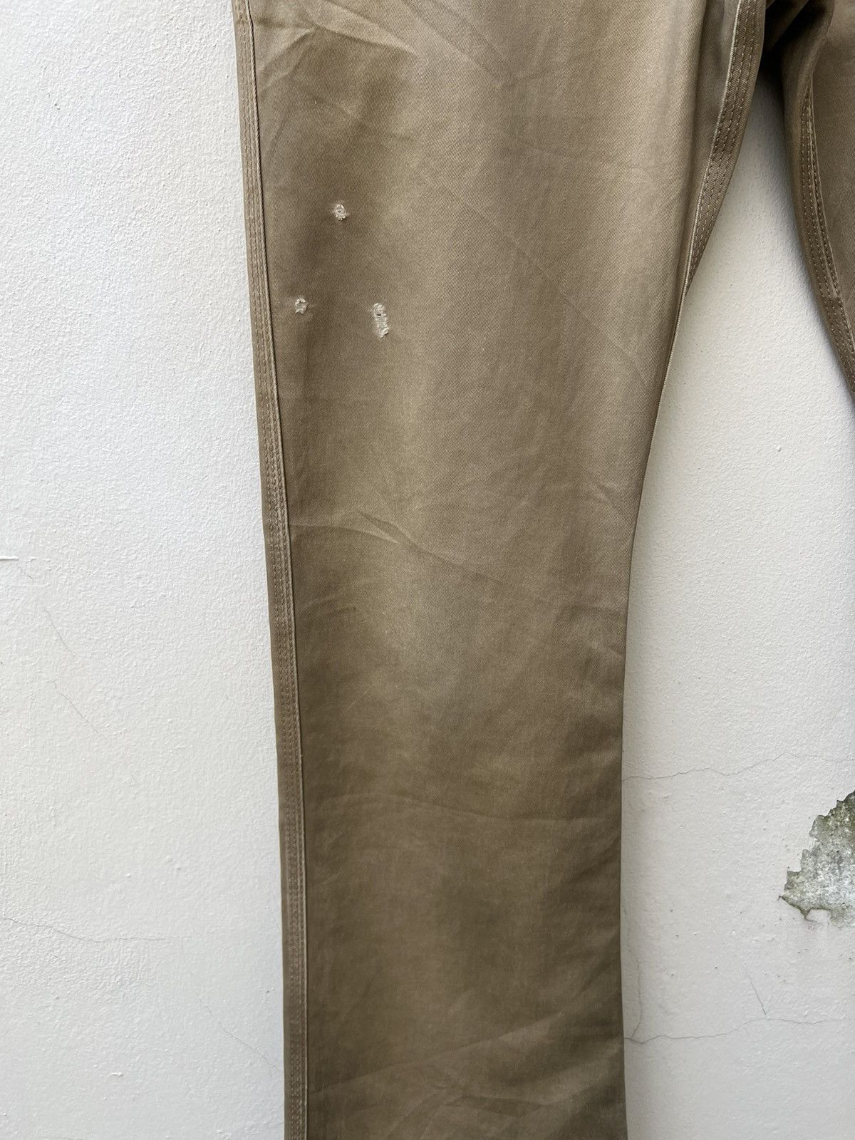 Issey Miyake Ayuite Hiroyuki Obara Dirt Distres Flare Chinos Trouser Pant Size US 31 - 5 Thumbnail