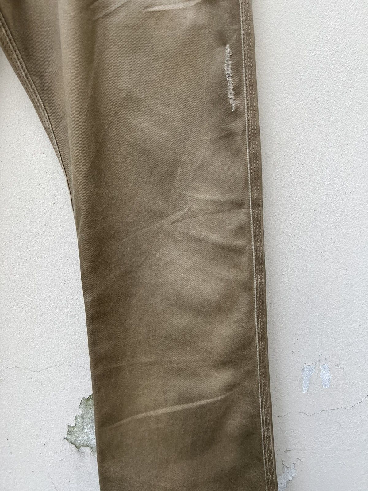 Issey Miyake Ayuite Hiroyuki Obara Dirt Distres Flare Chinos Trouser Pant Size US 31 - 8 Thumbnail