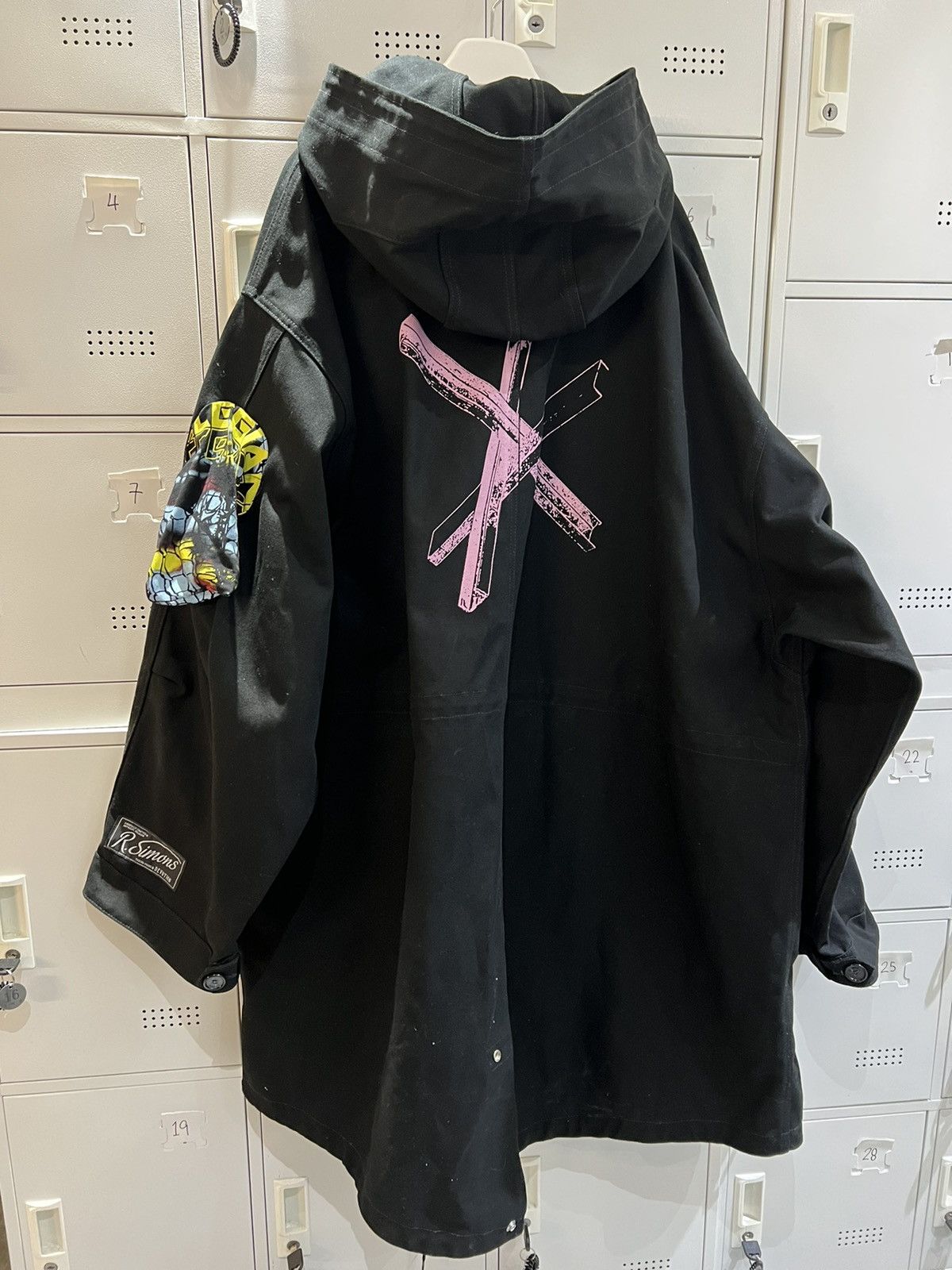 Raf simons oversized printed parka